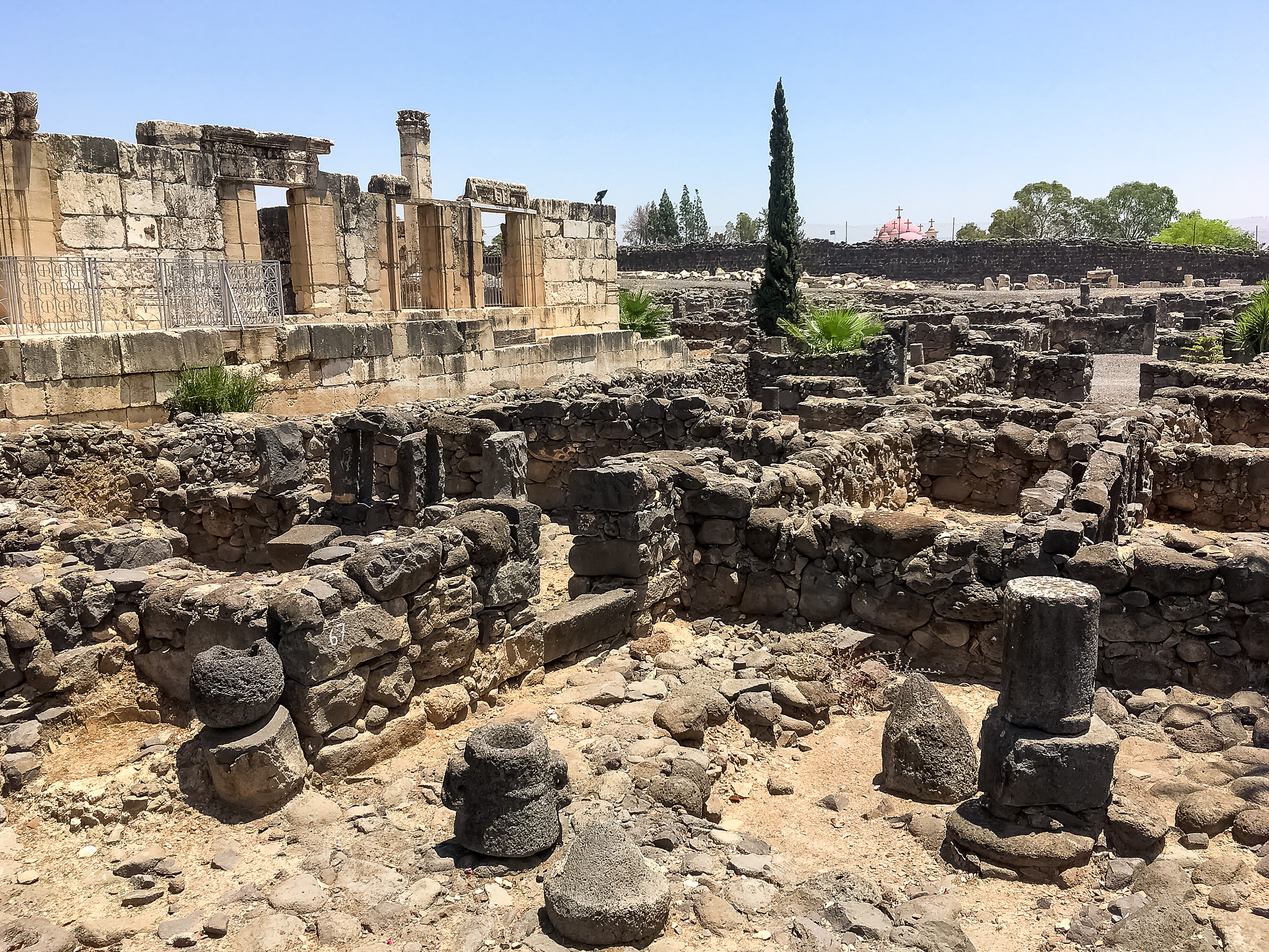 dwelling uncovered at the archaeological site of capernaum, wher