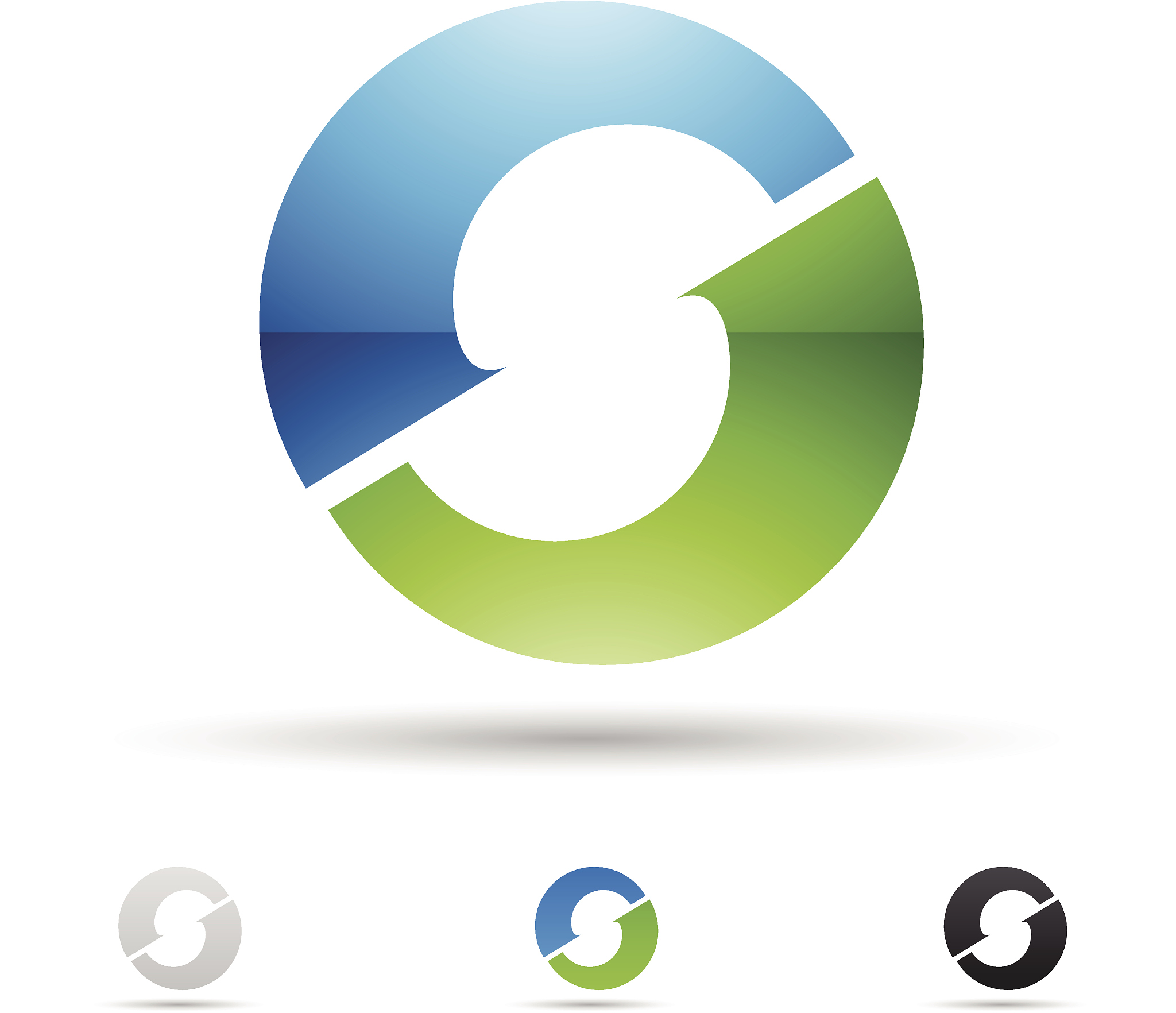 abstract icon for letter o