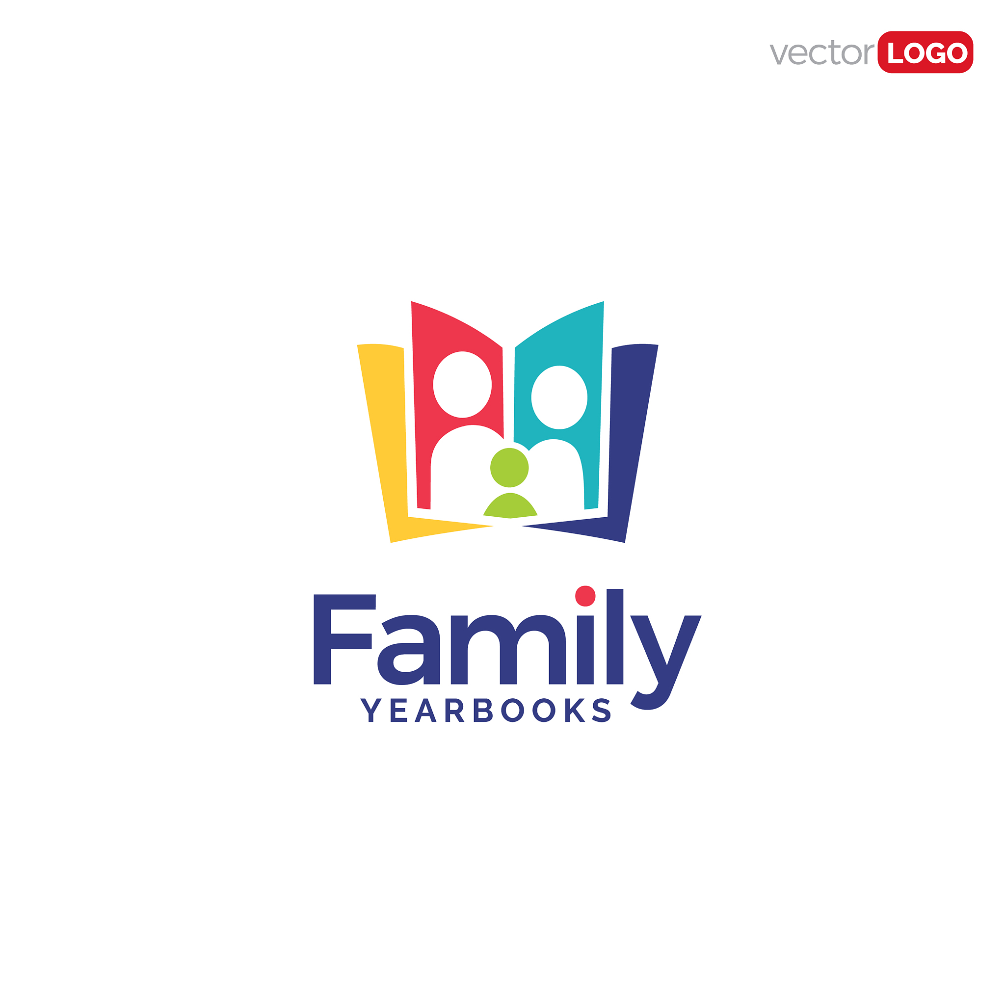 book with fa<strong>m</strong>ily inside family yearbook logo
