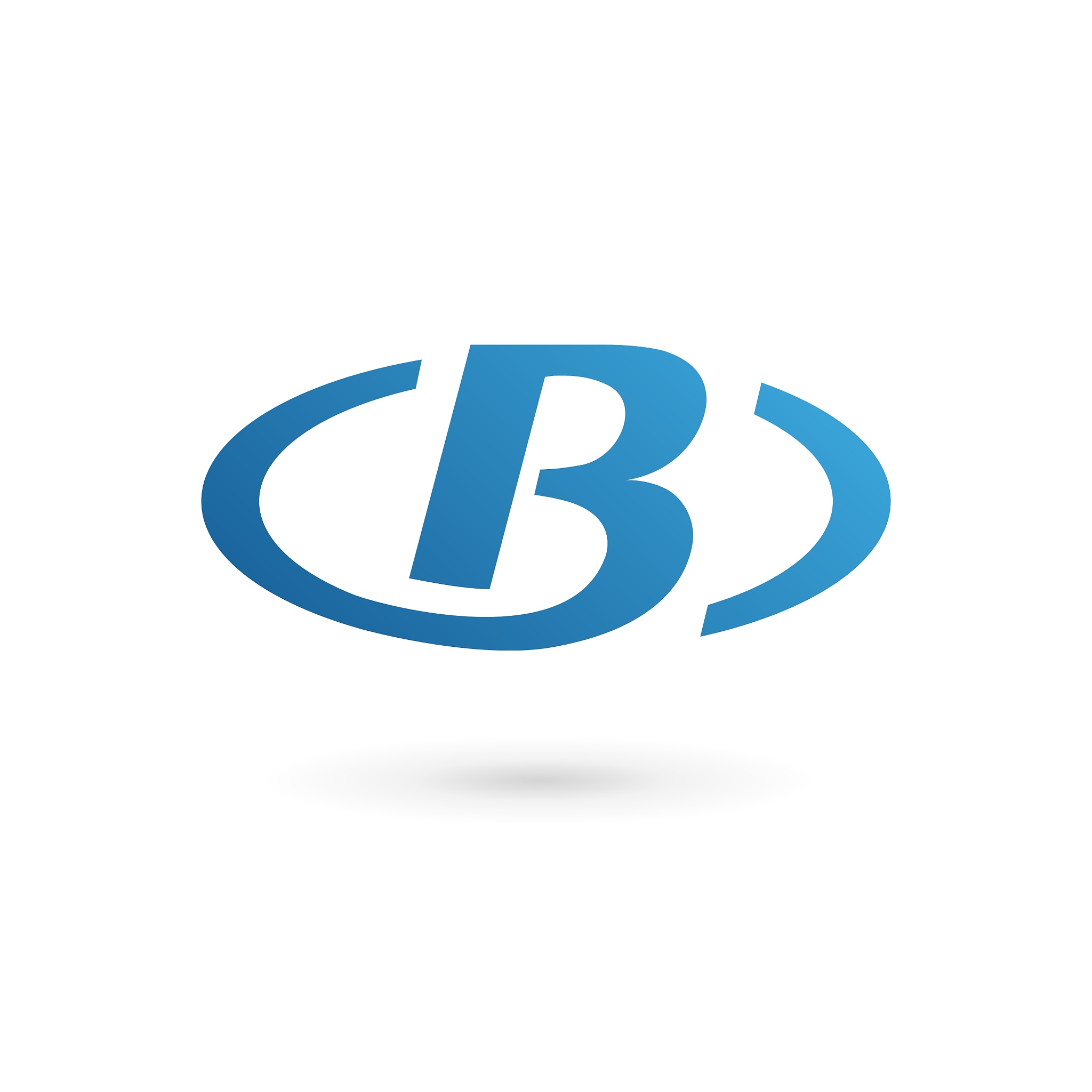 letter b logo icon design template elements