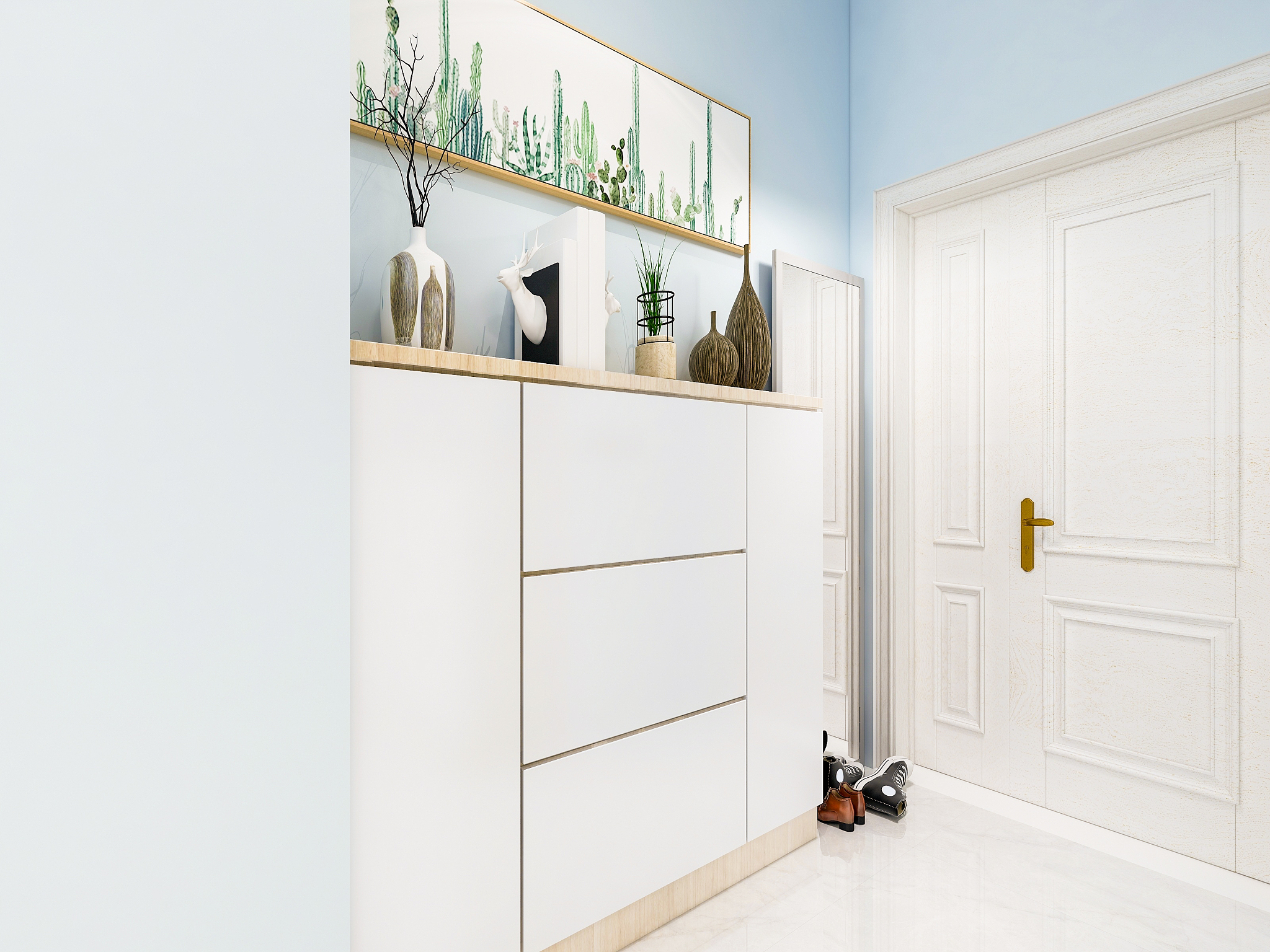 玄关桌的简单文案