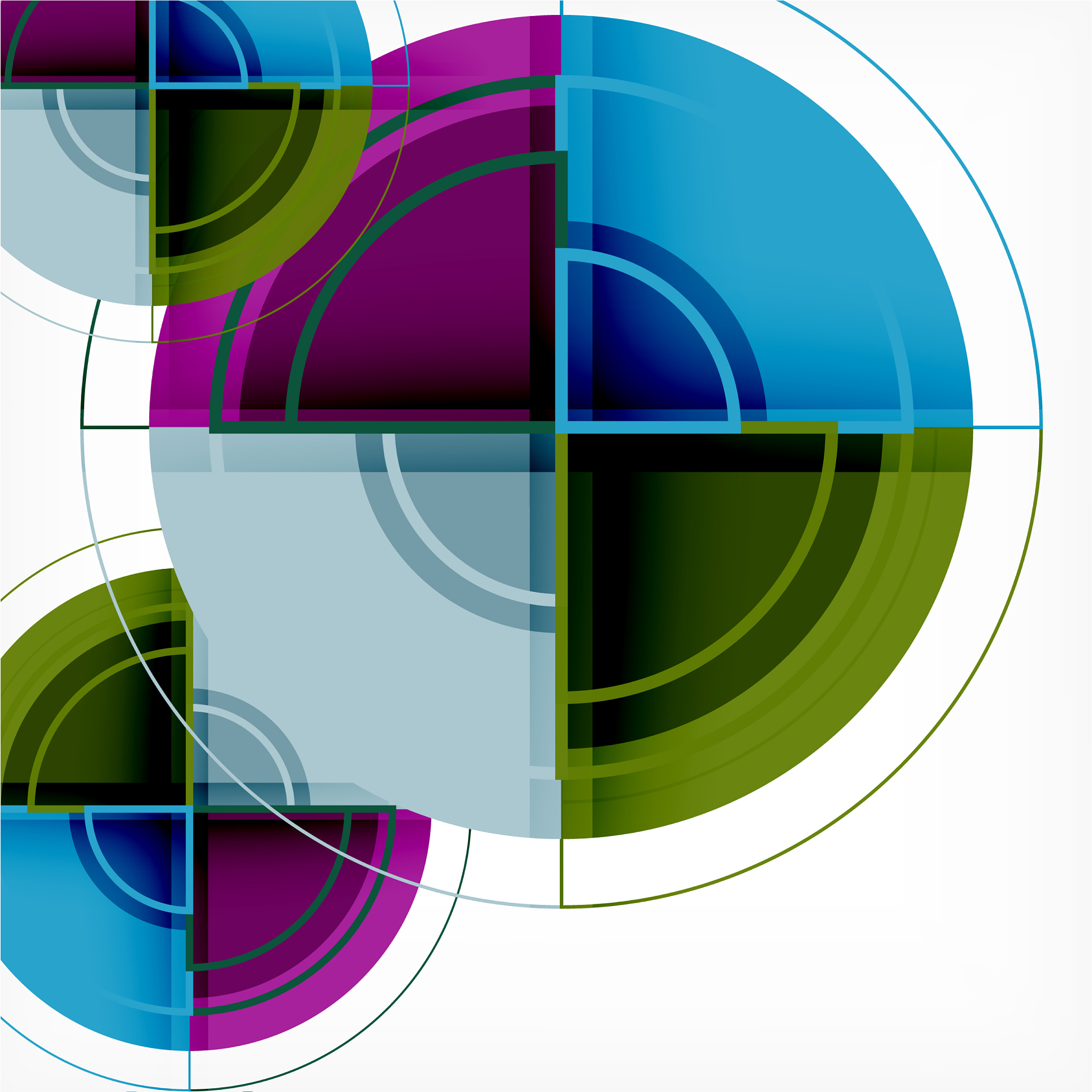 RGB圆圈重叠图层混合模式