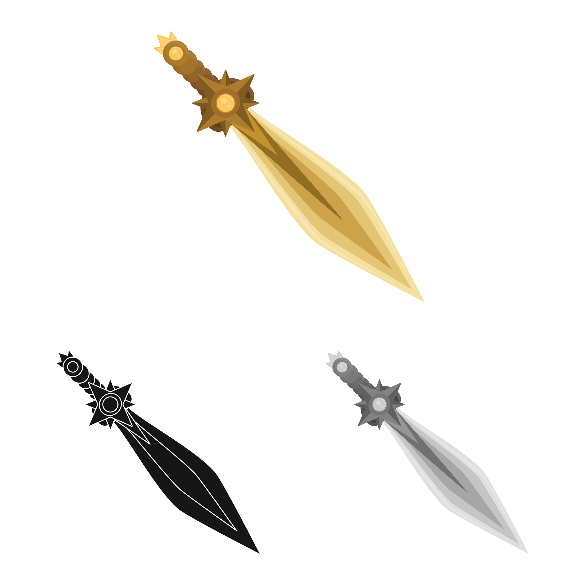 isolated object of game and armor icon set of