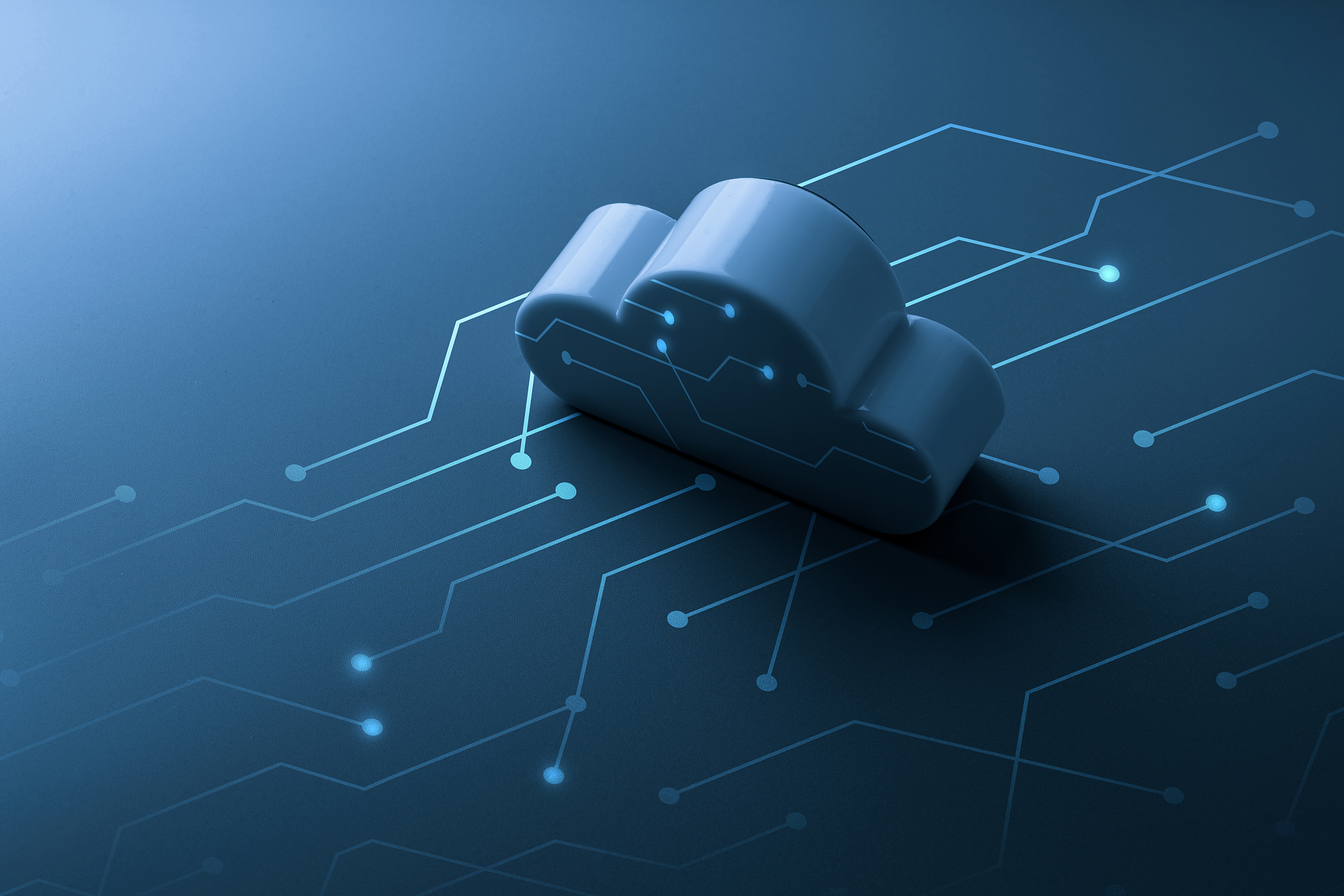 cloud technology icon for online shopping global business concep
