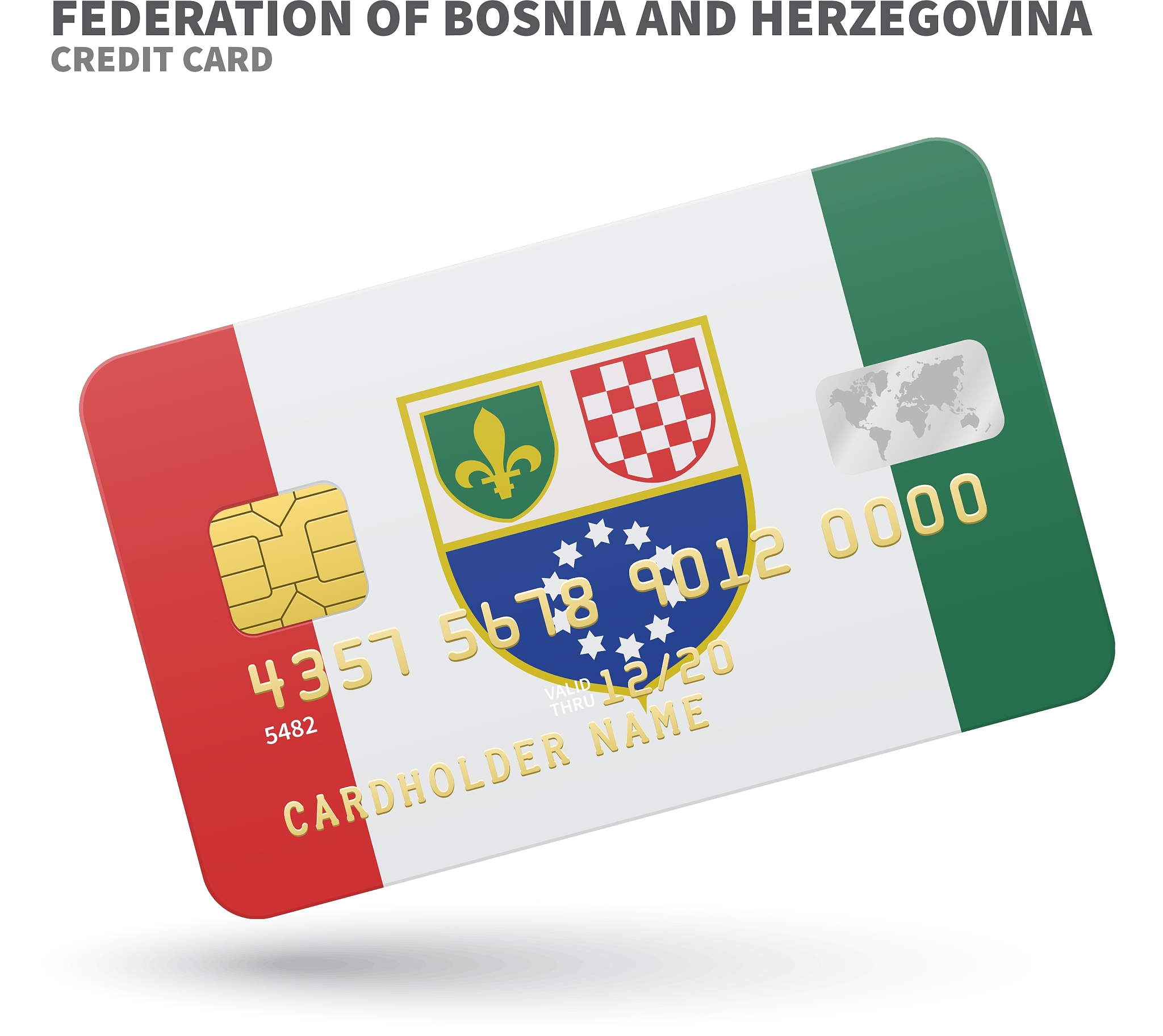 credit card with federation of bosnia and