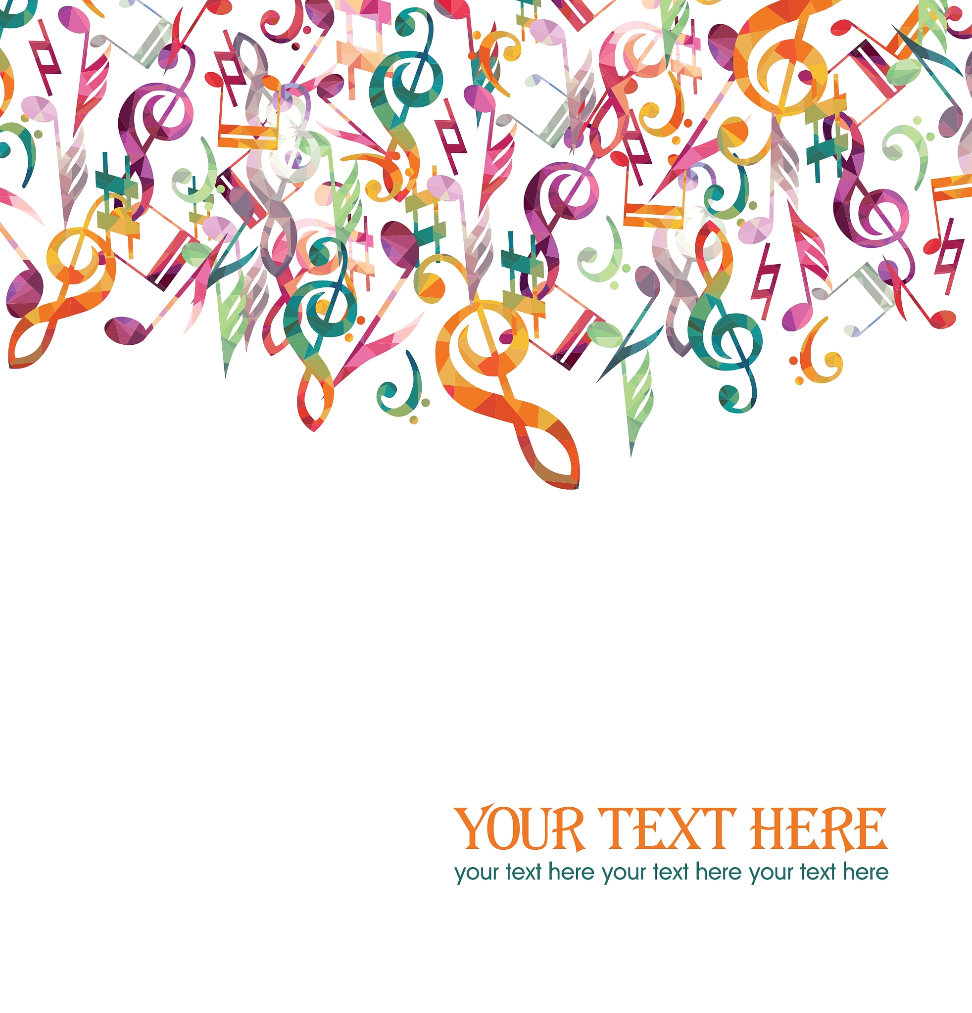 colorful music background