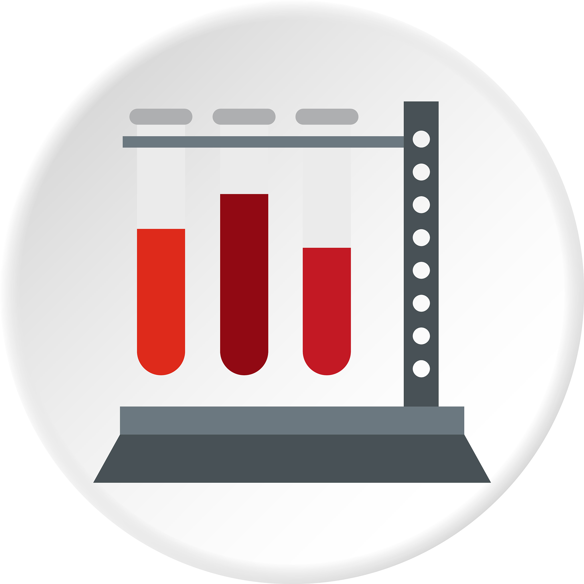 vial for blood collection icon circle