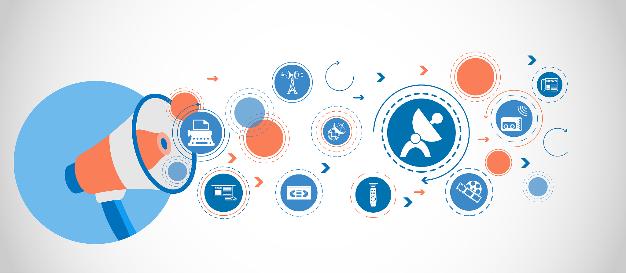satellite dish icon. detailed set icons of media element icon. p