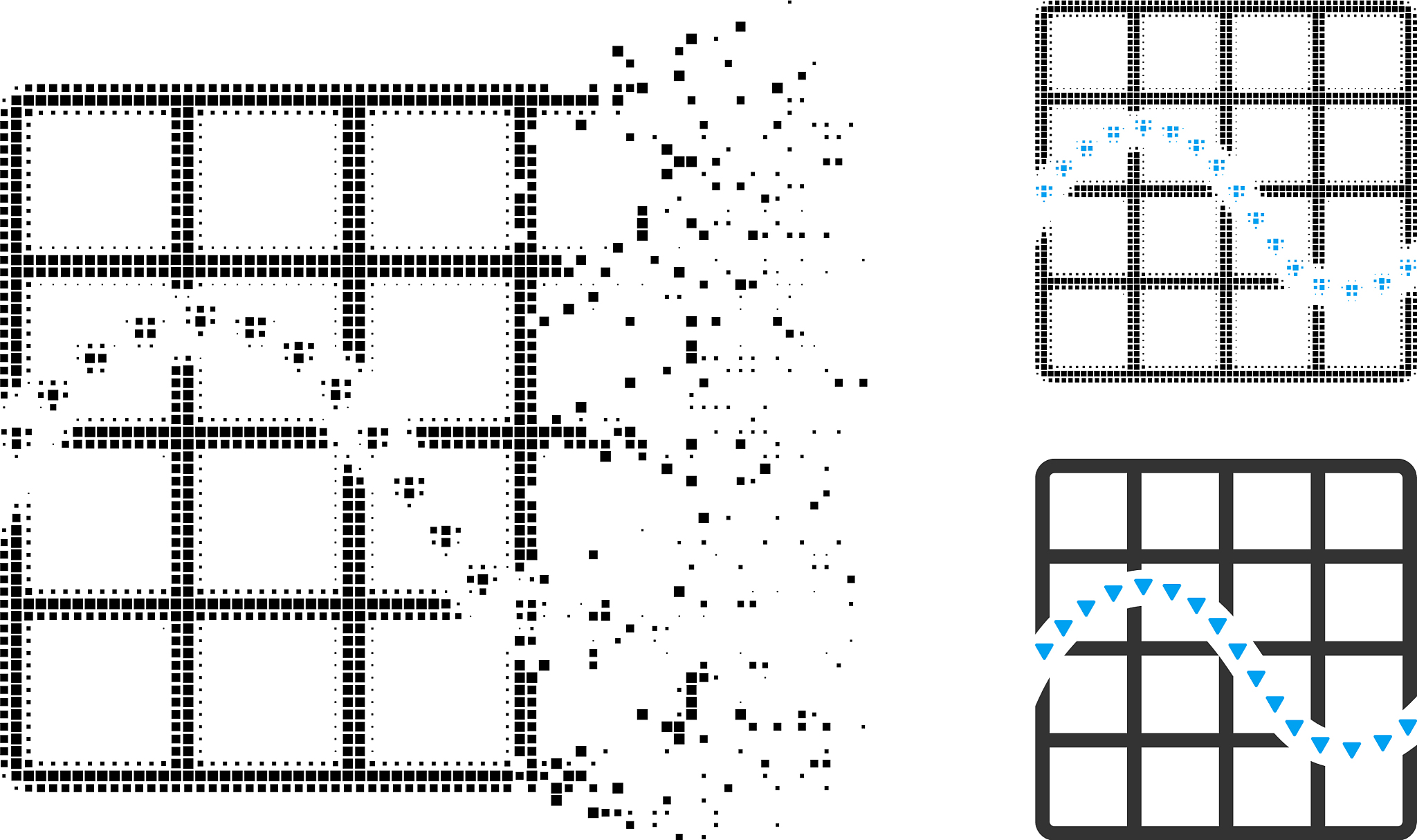 n*n 方格图路径计数：限制转弯次数的动态规划解法