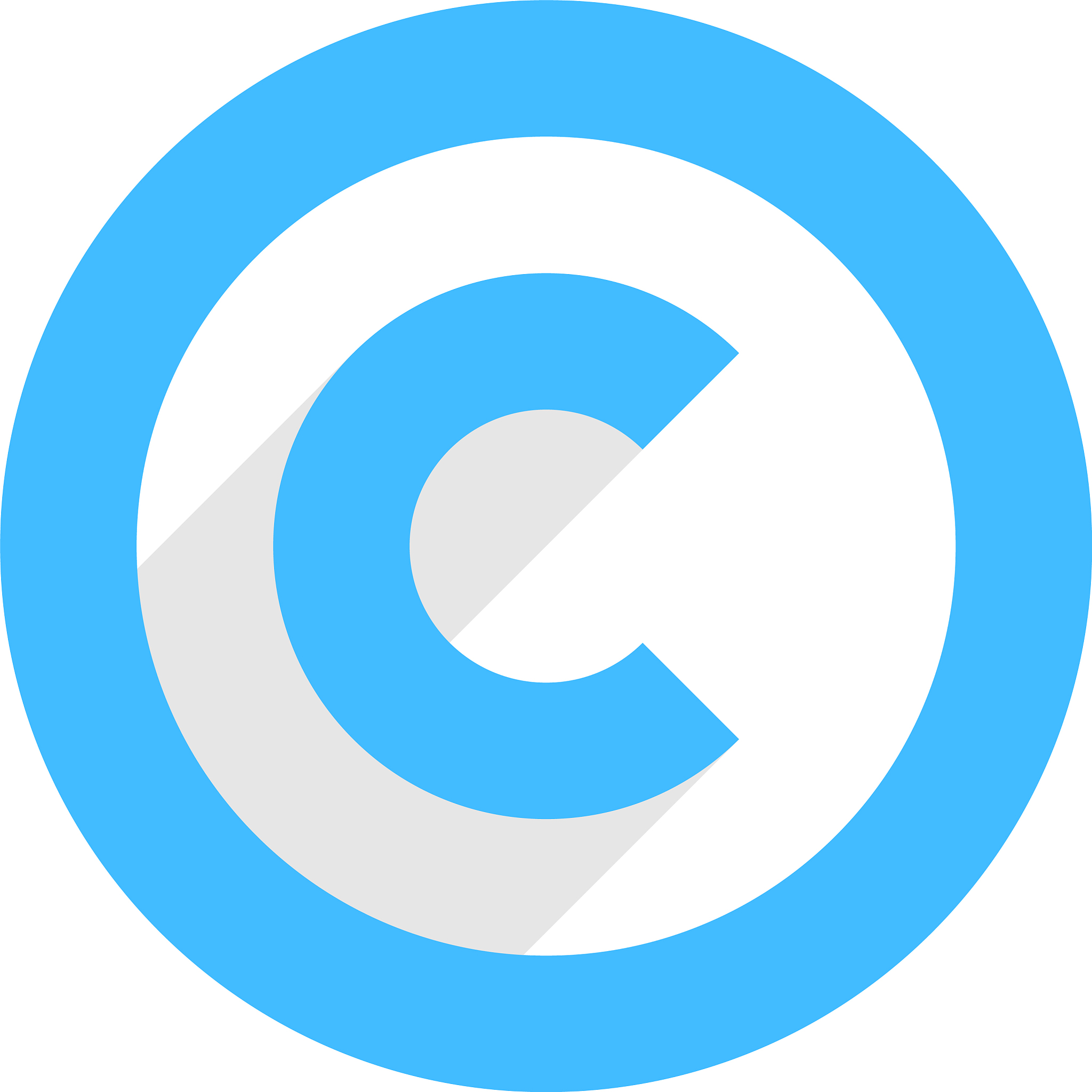 copyright symbol or copyright sign in flat style