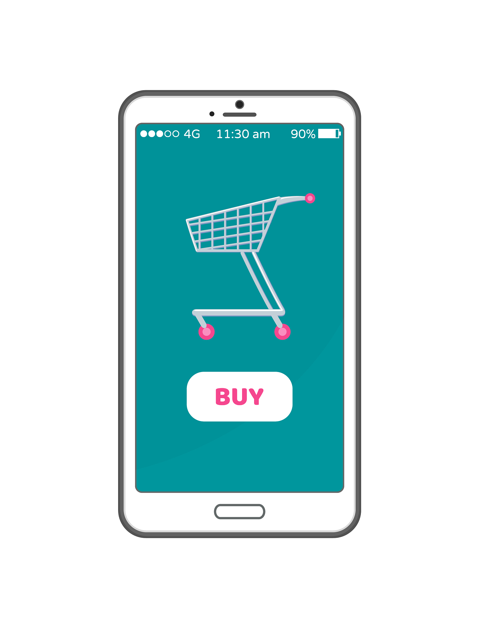 buy button online shopping concept mobile phone