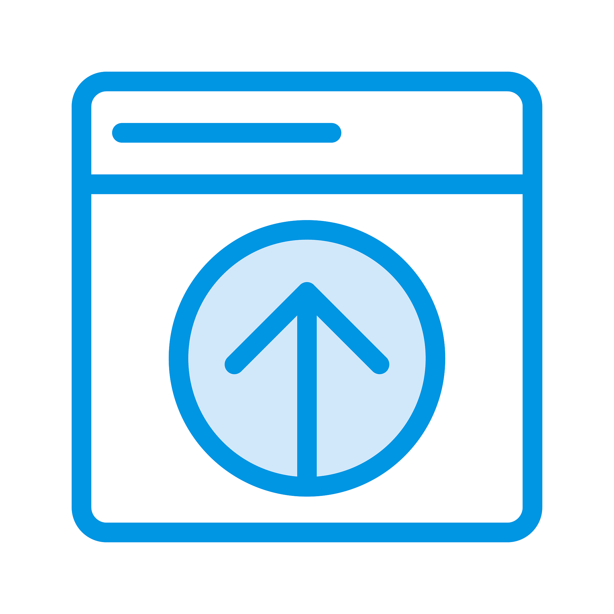 uploading   web page  arrow