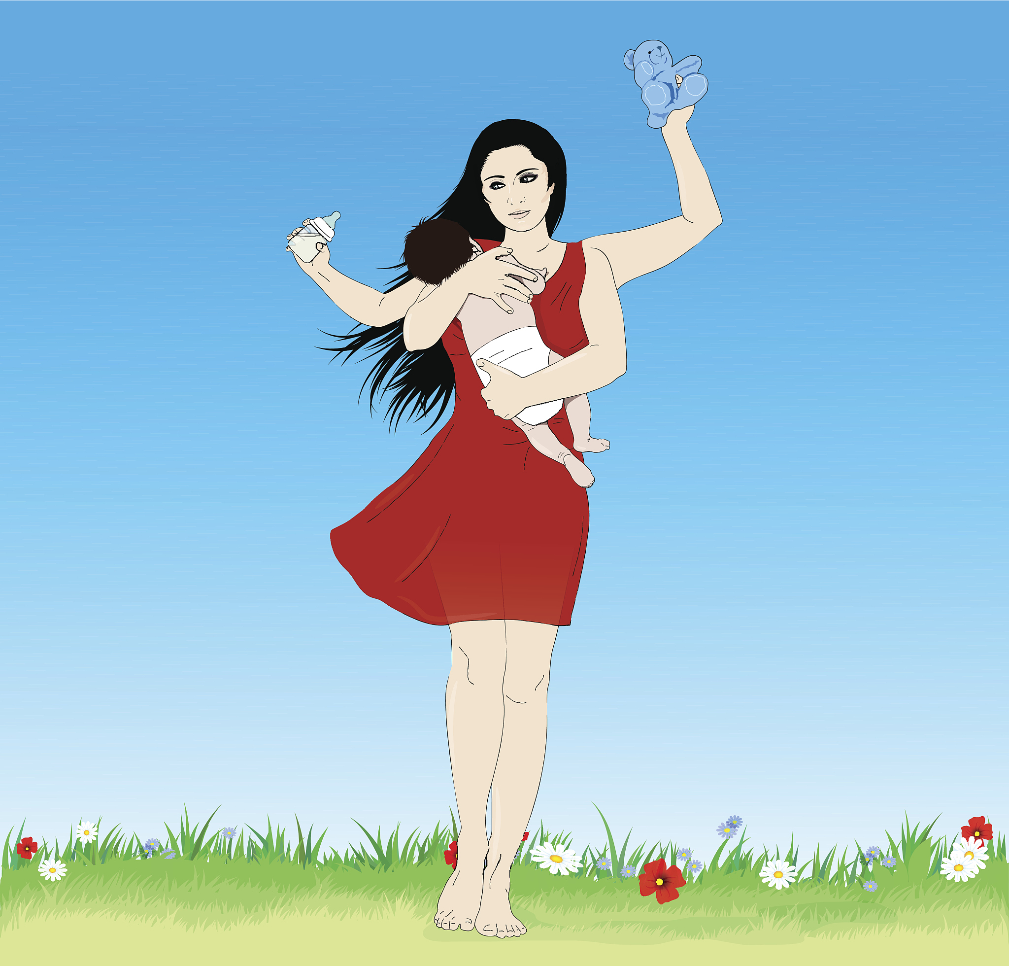 她单身女人带孩子日子过得很苦网恋却不愿意骗我不接受我的帮助是不是心里有我