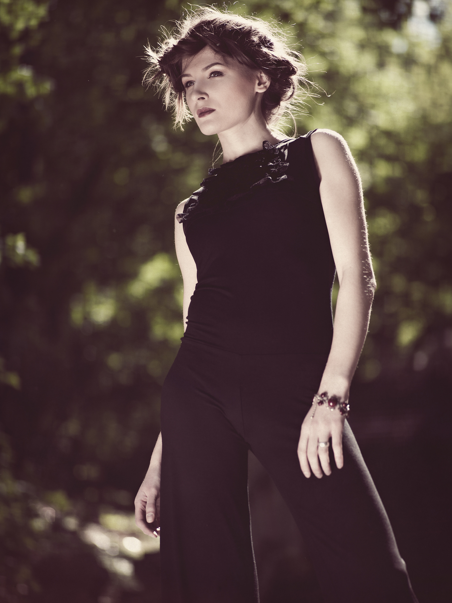 retro revival. female portrait for your design