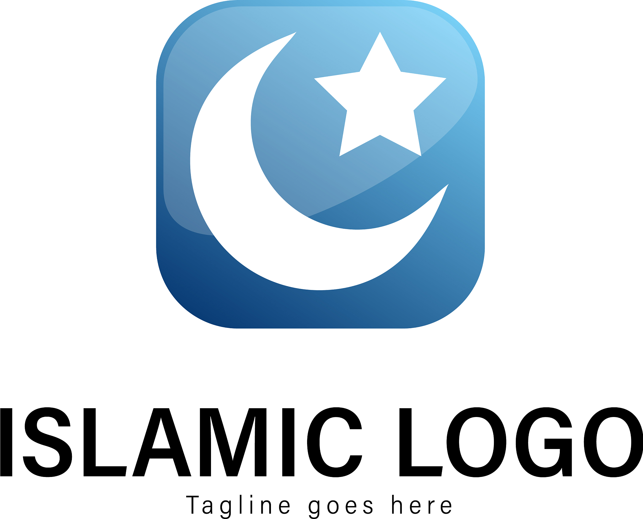 islamic logo template design islamic logo with