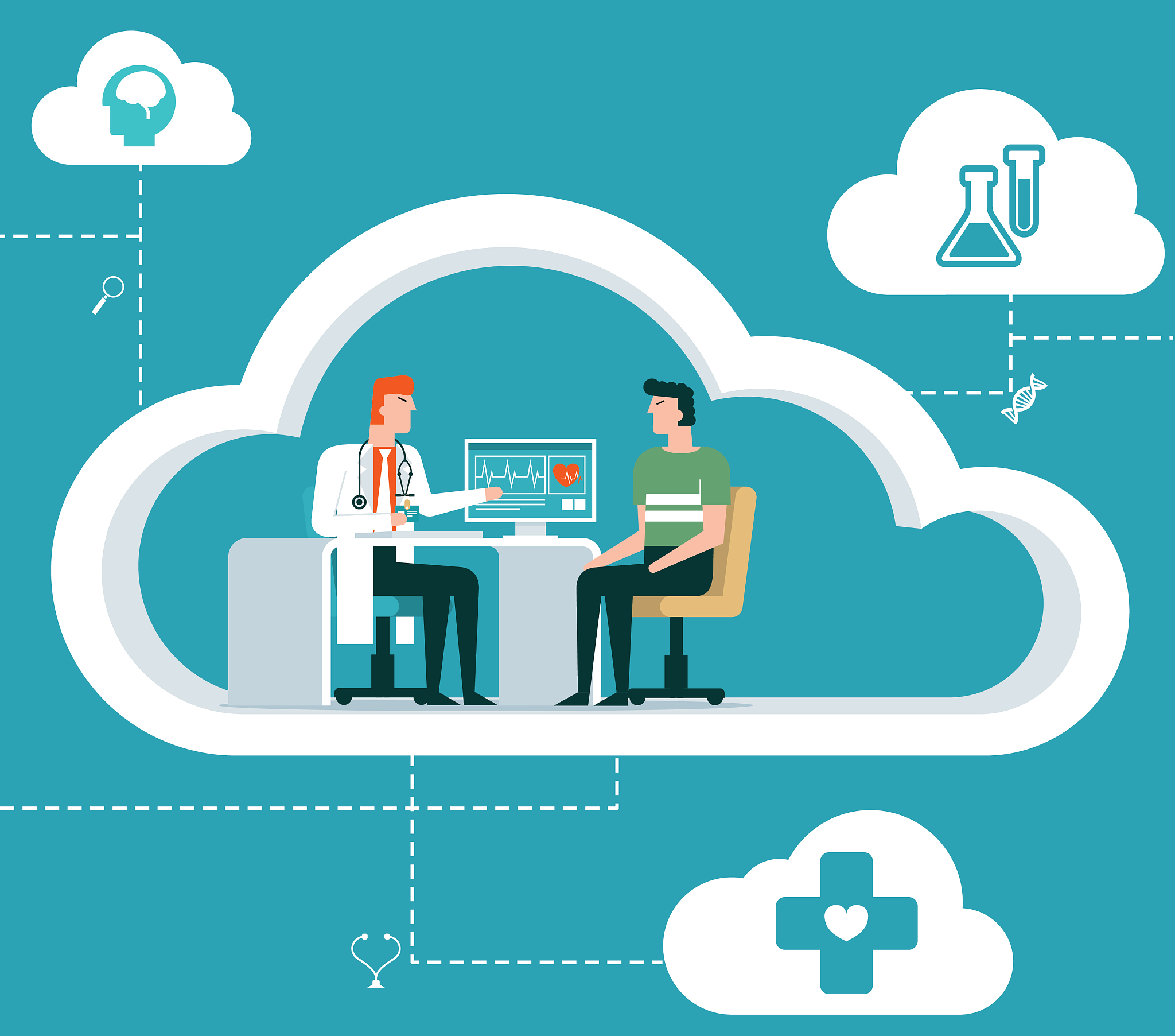 healthcare - online - man