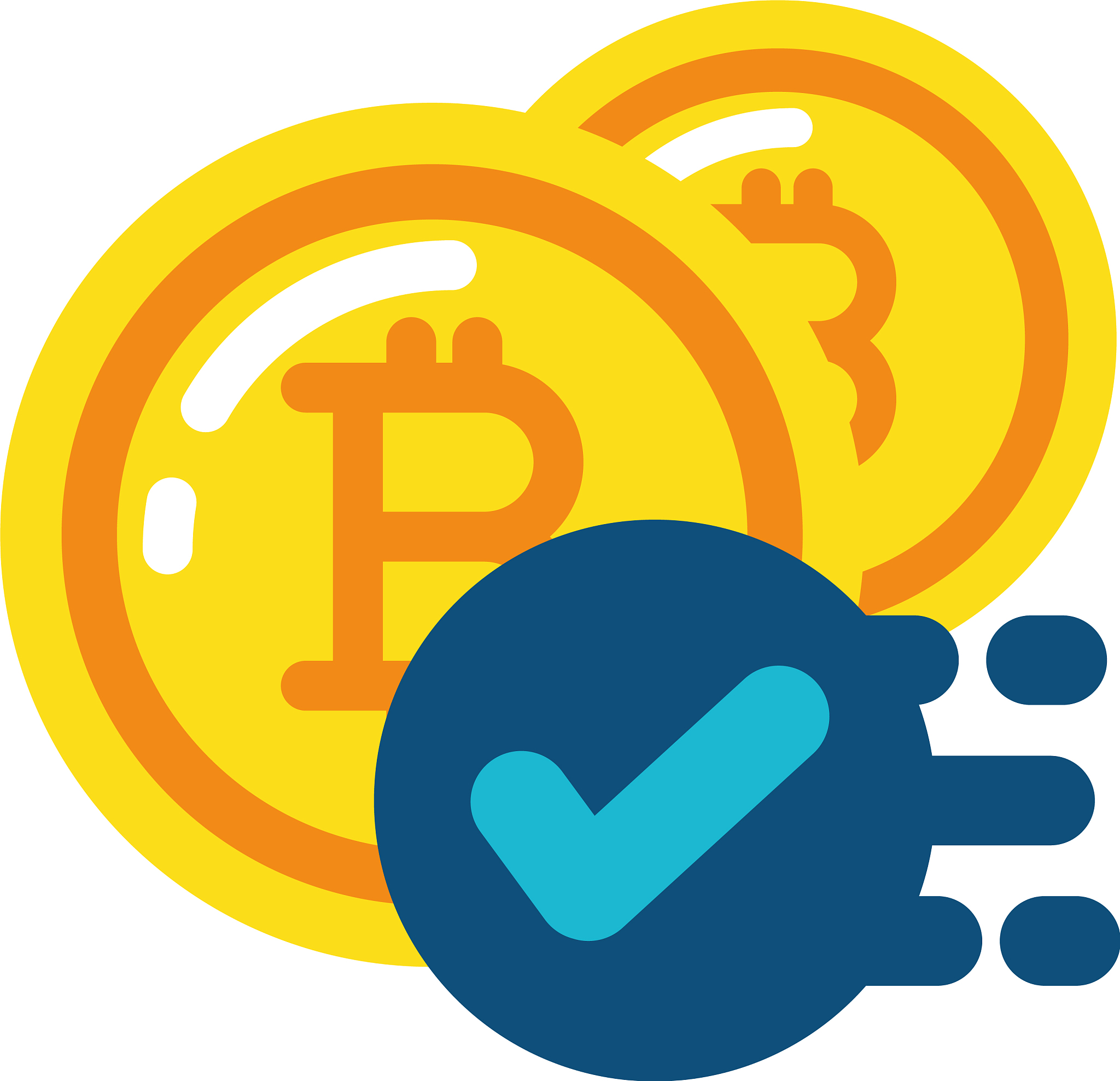 isolated bitcoin coin design