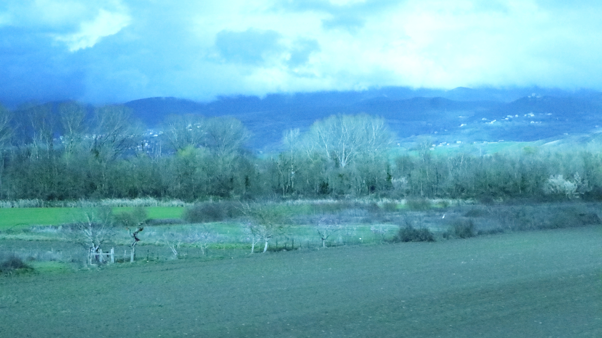 landscape of the way from italy to switzerland. take picture fro