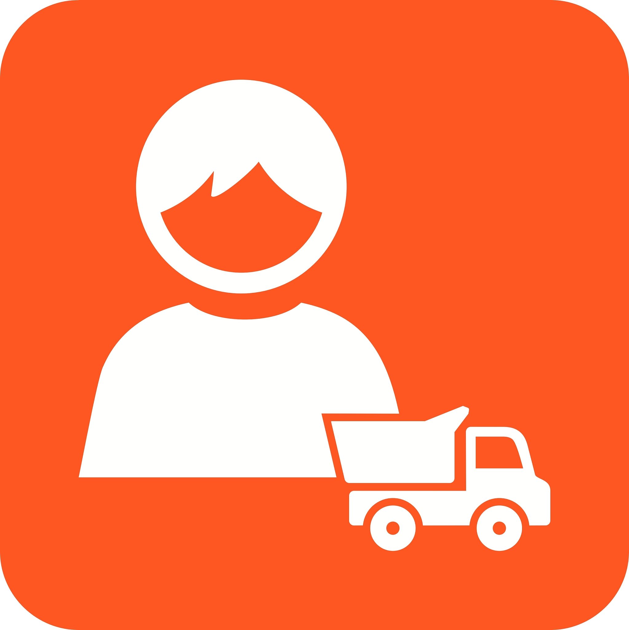 playing with truck
