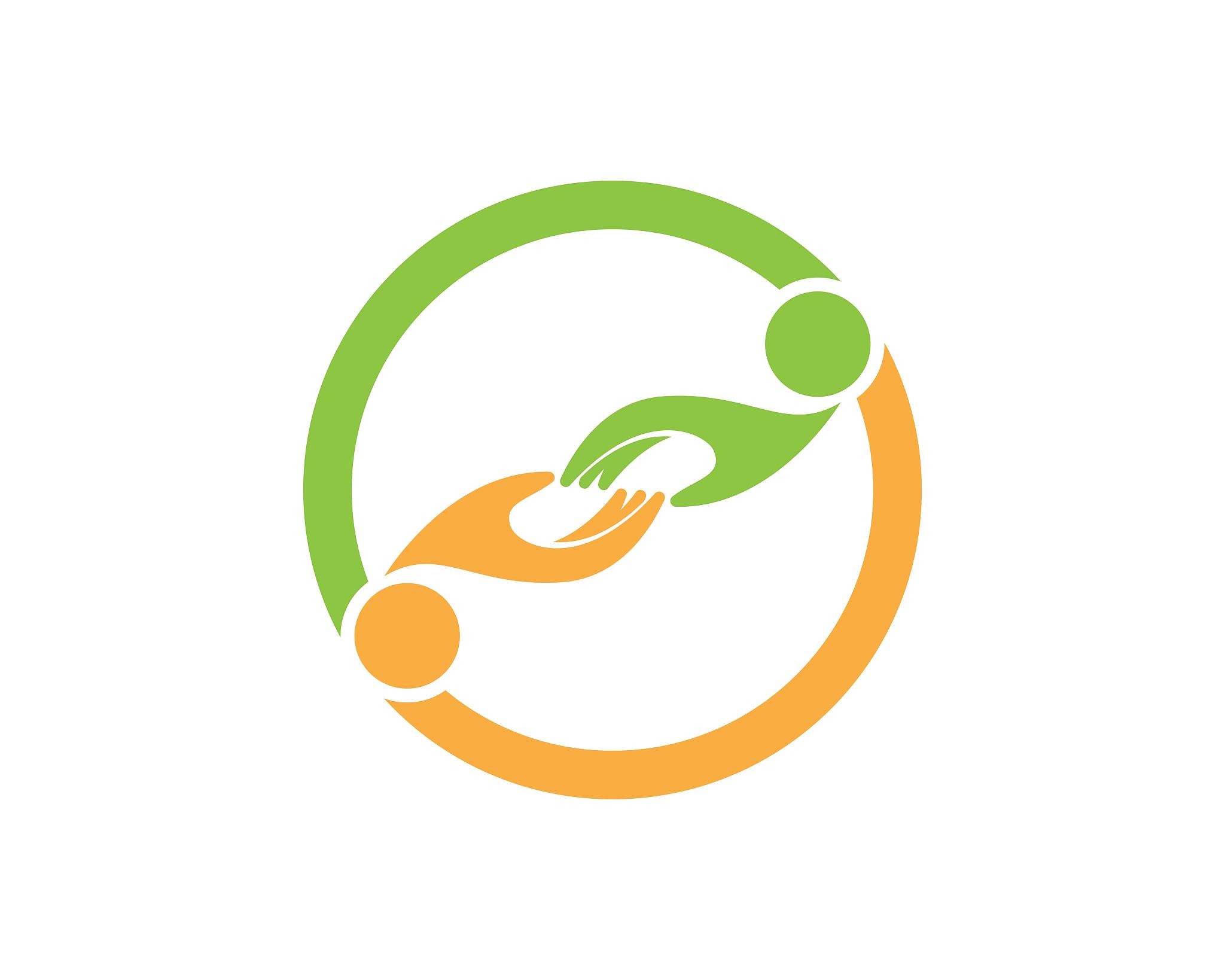 hand care people logo vector