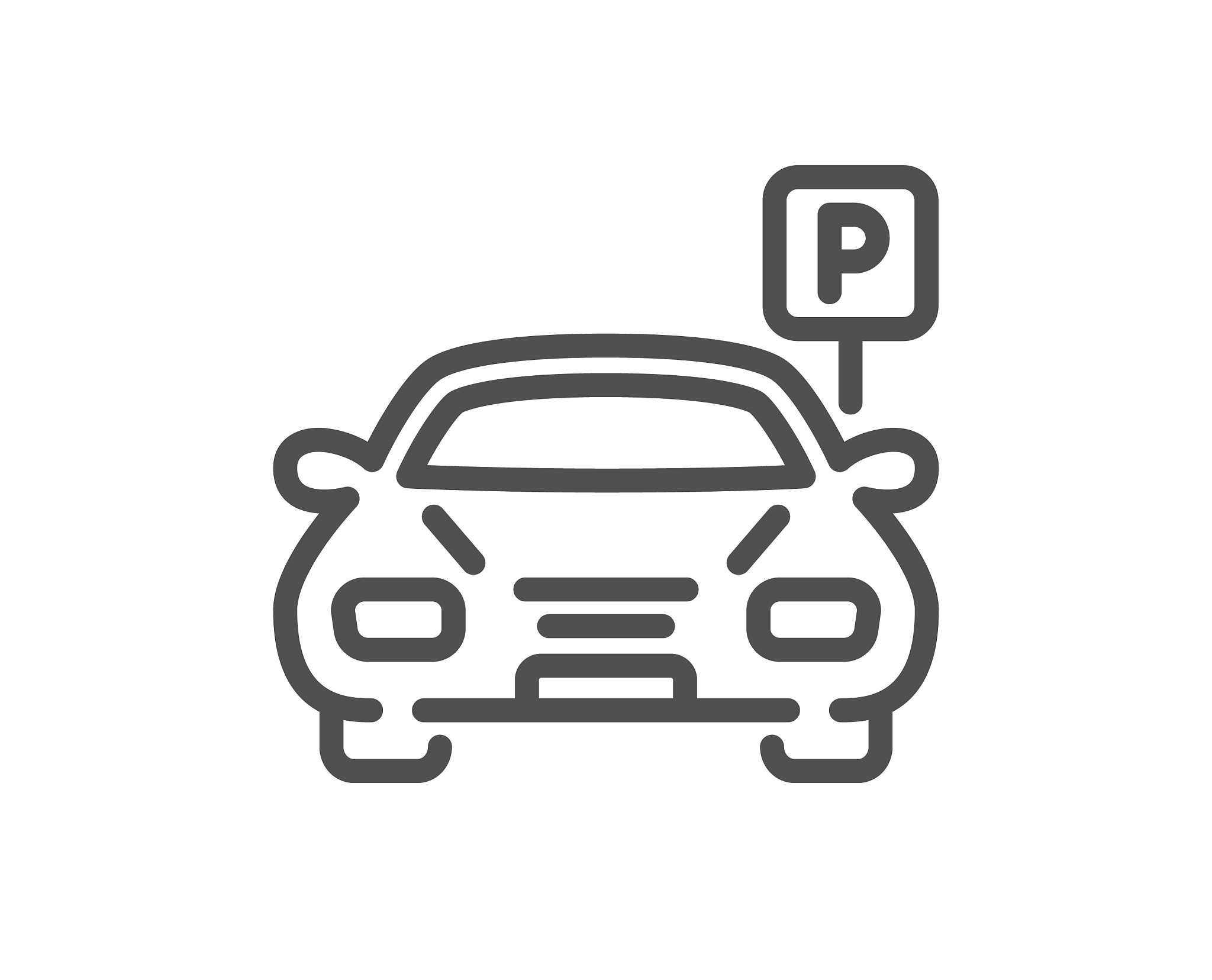 car parking line icon auto park sign