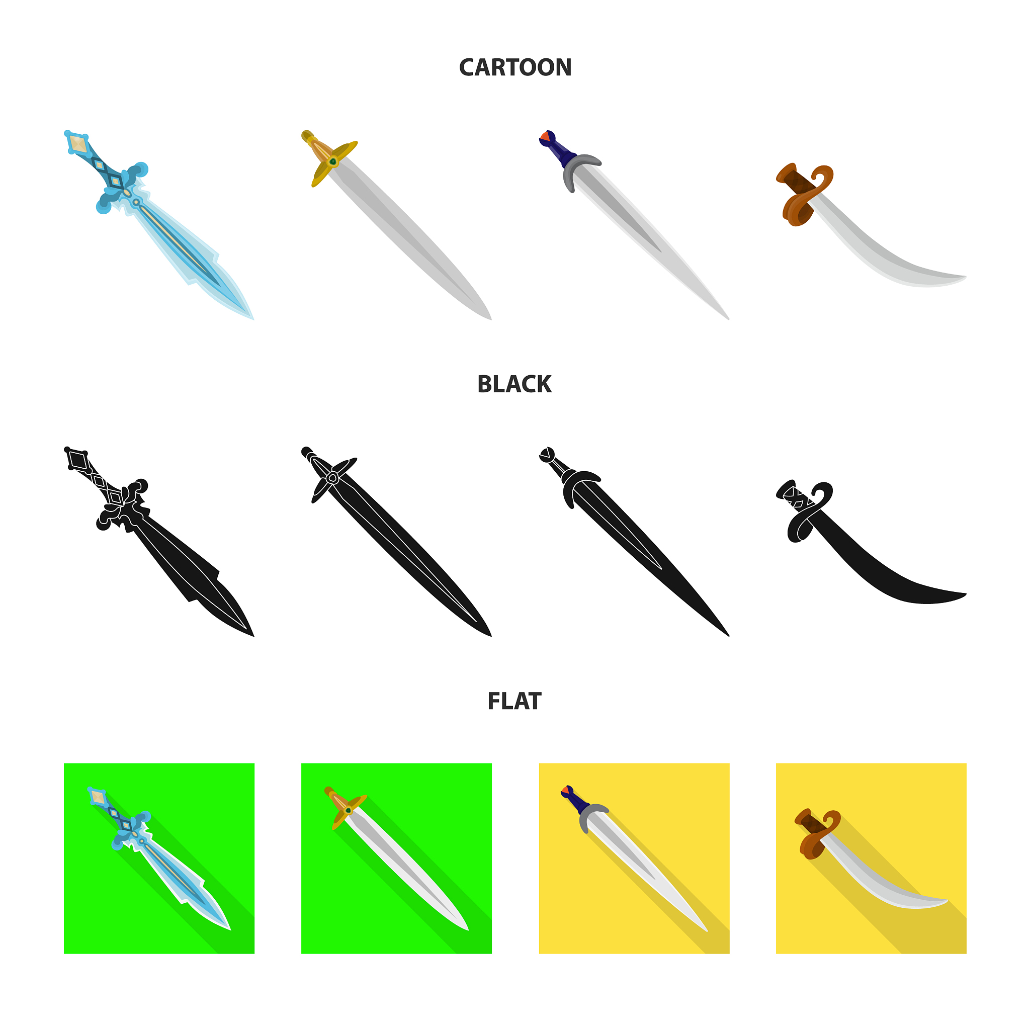 isolated object of game and armor logo set of