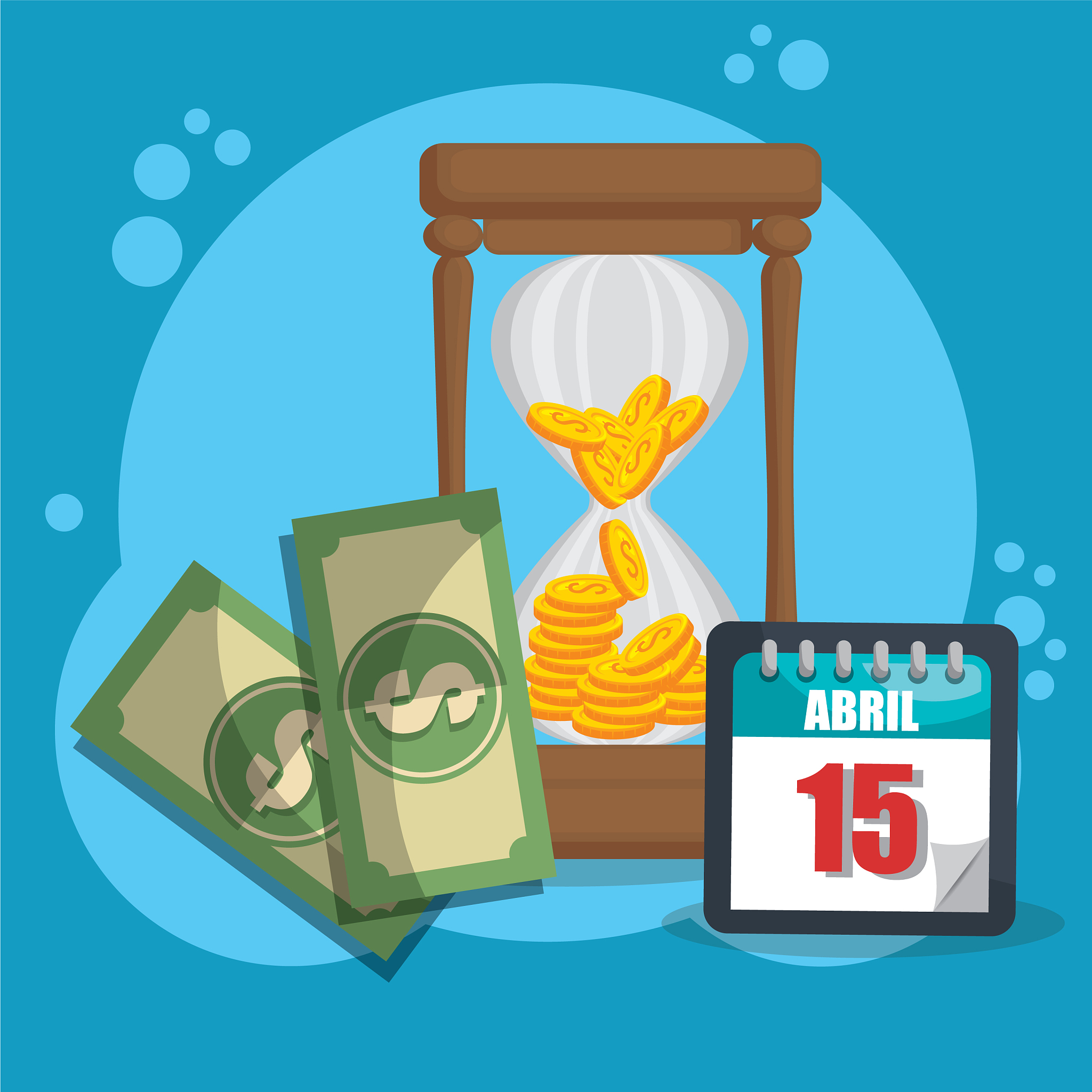 tax obligations and economy icons