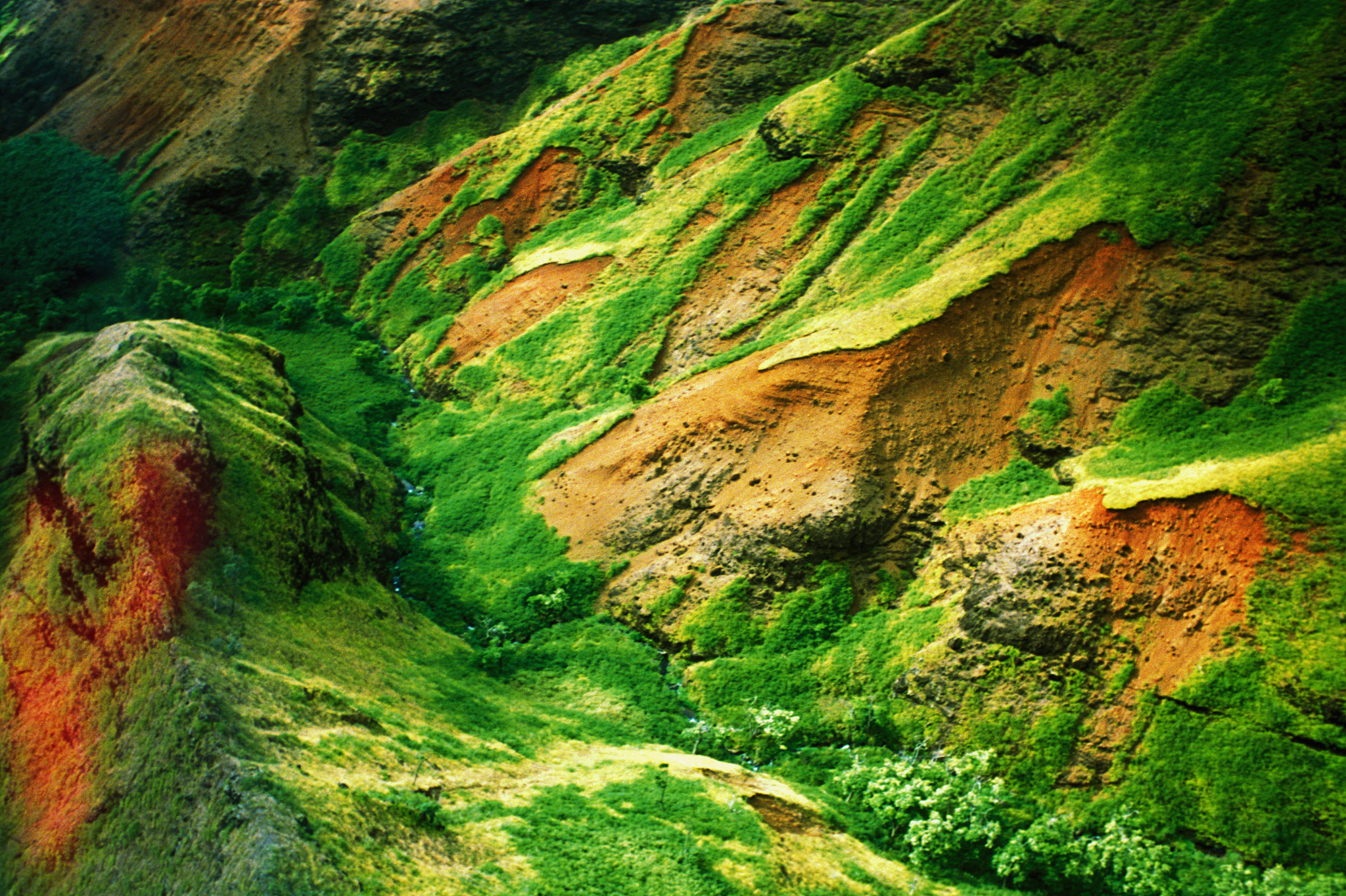 green mountains