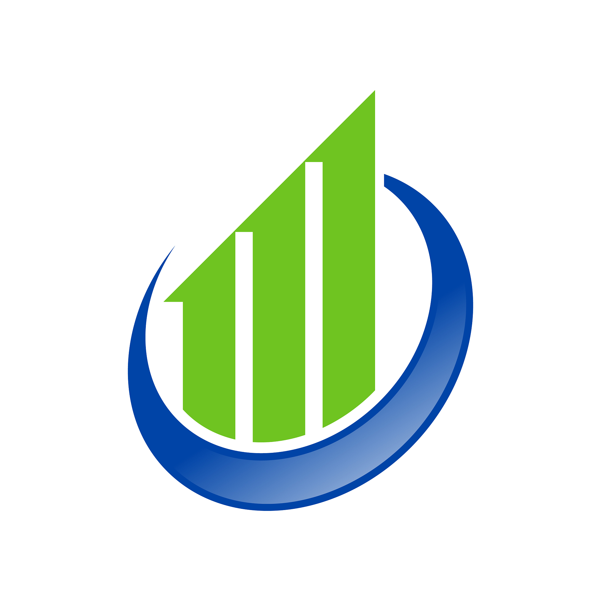 global economic growth symbol design