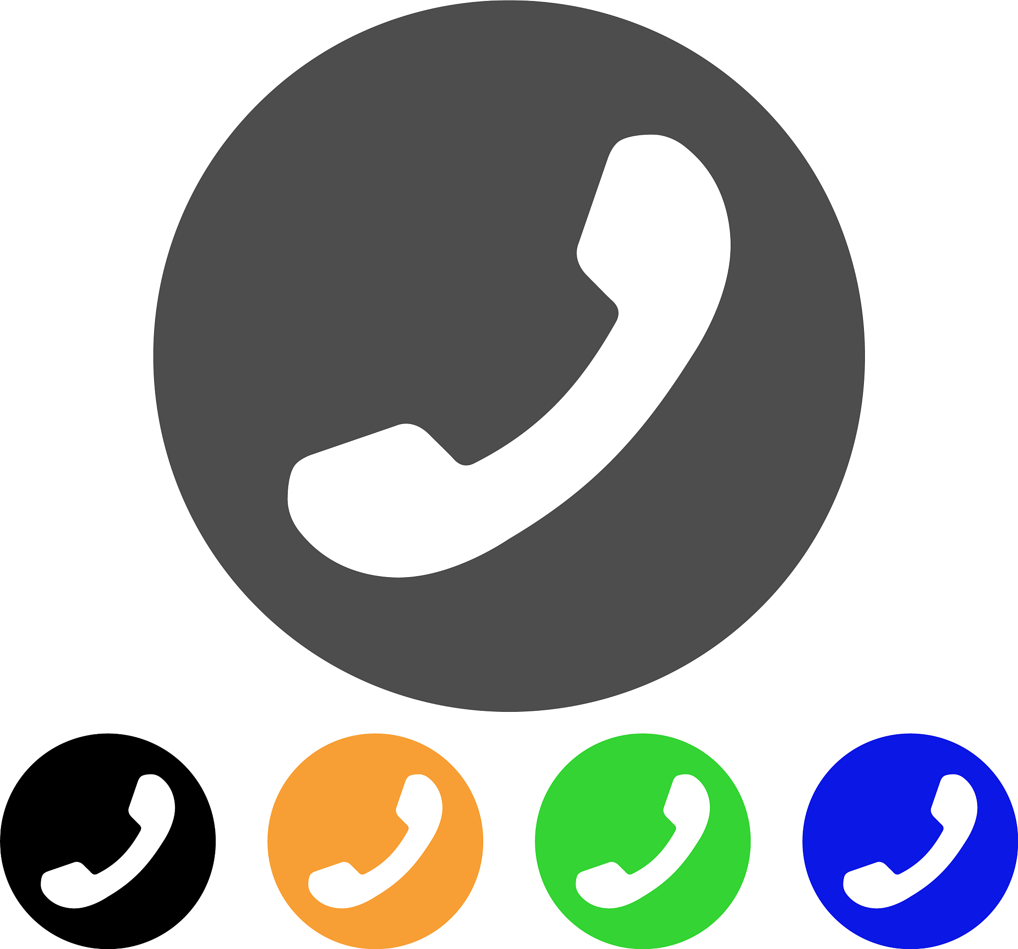 phone number flat icon