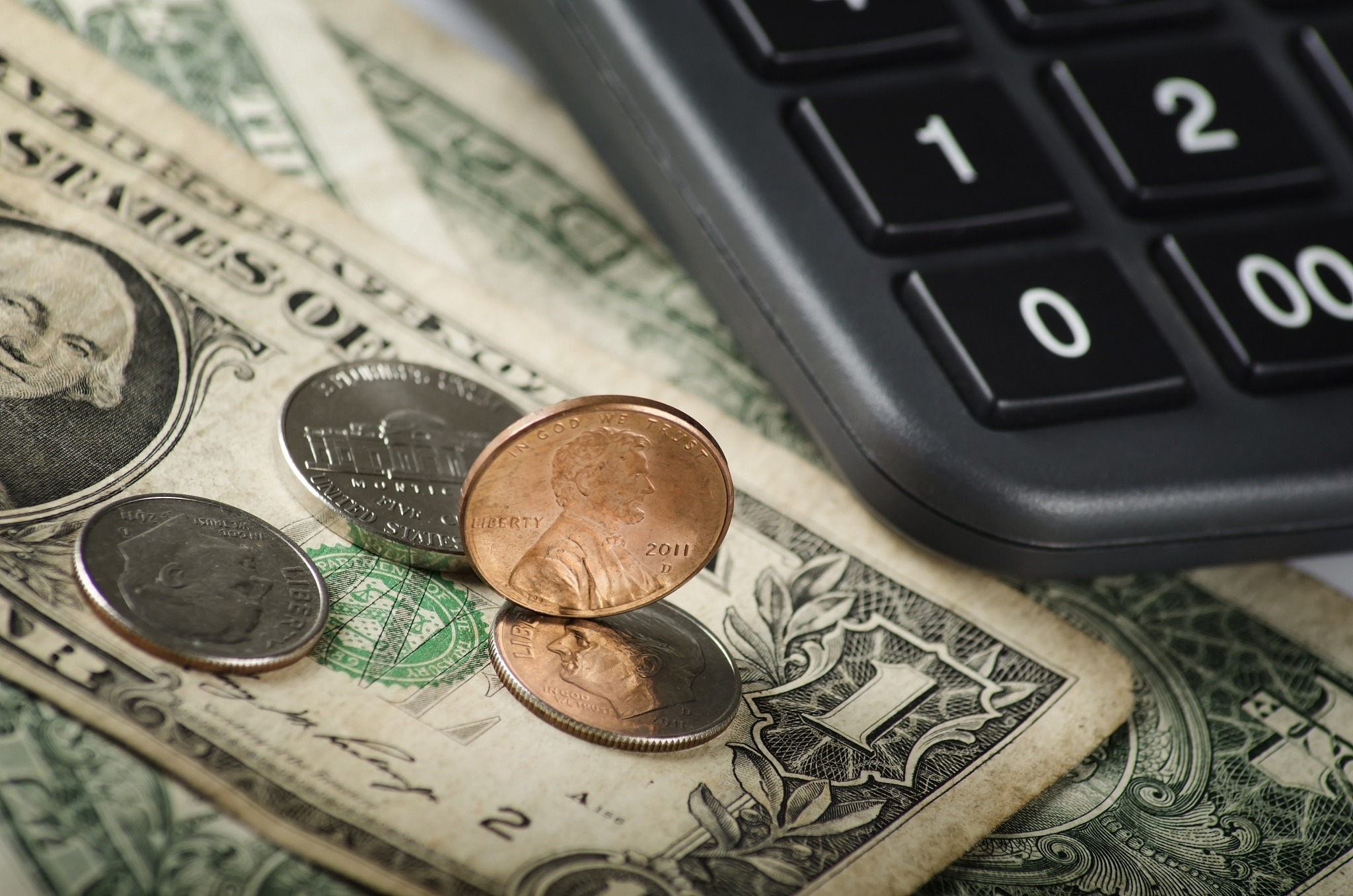 american currency and note book