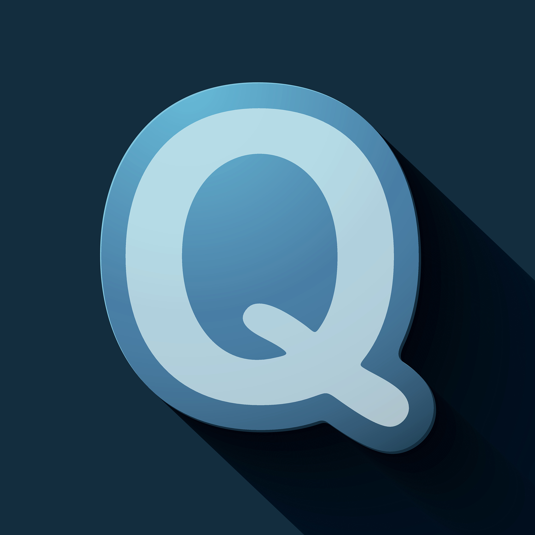 volume icons alphabet: q