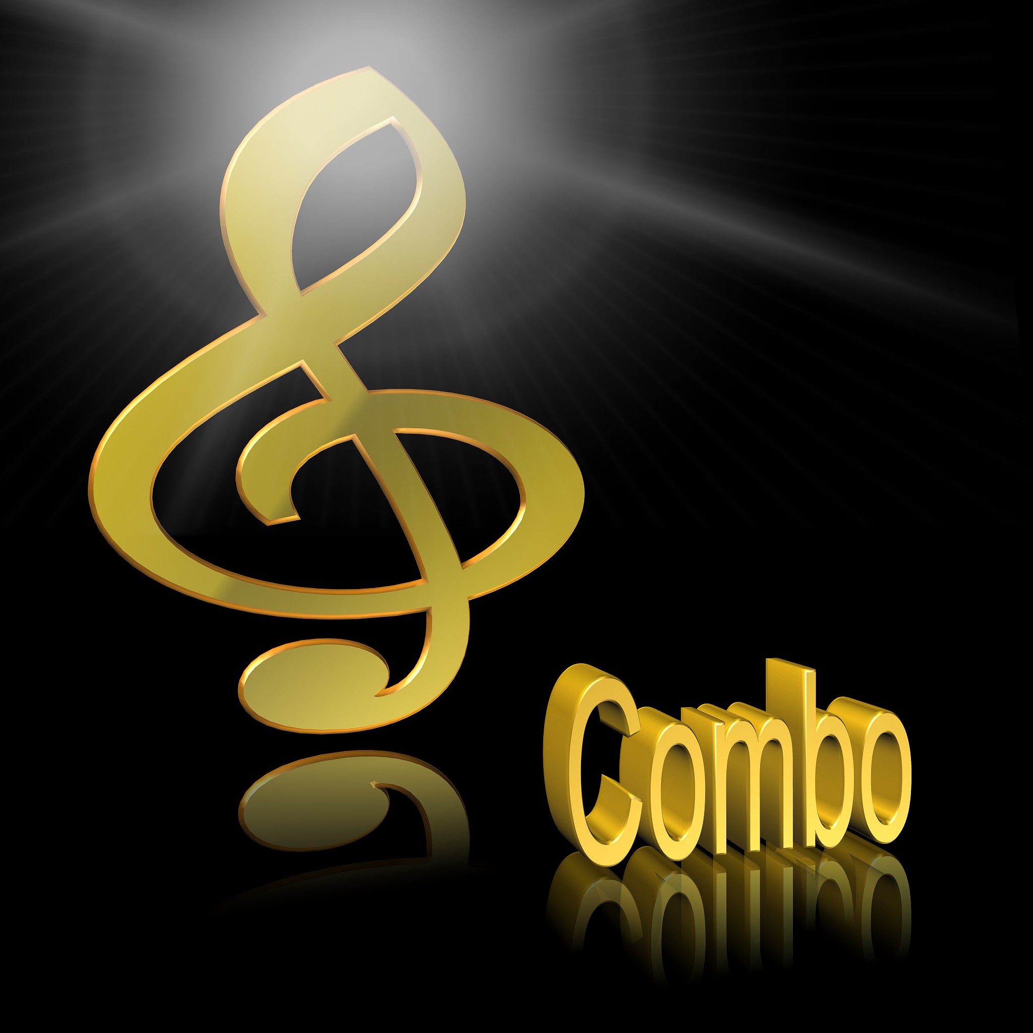3d illustration: symbol image for music, entertainment and cultu