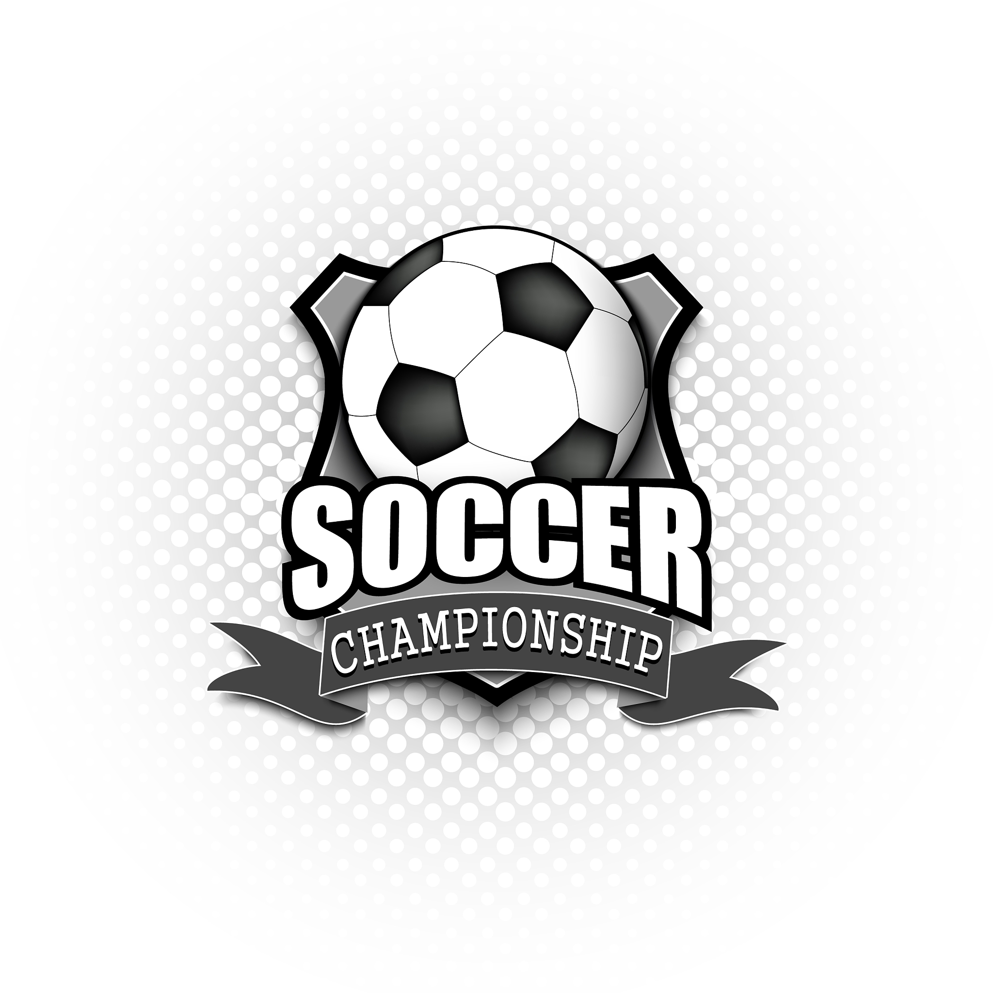 soccer logo template design