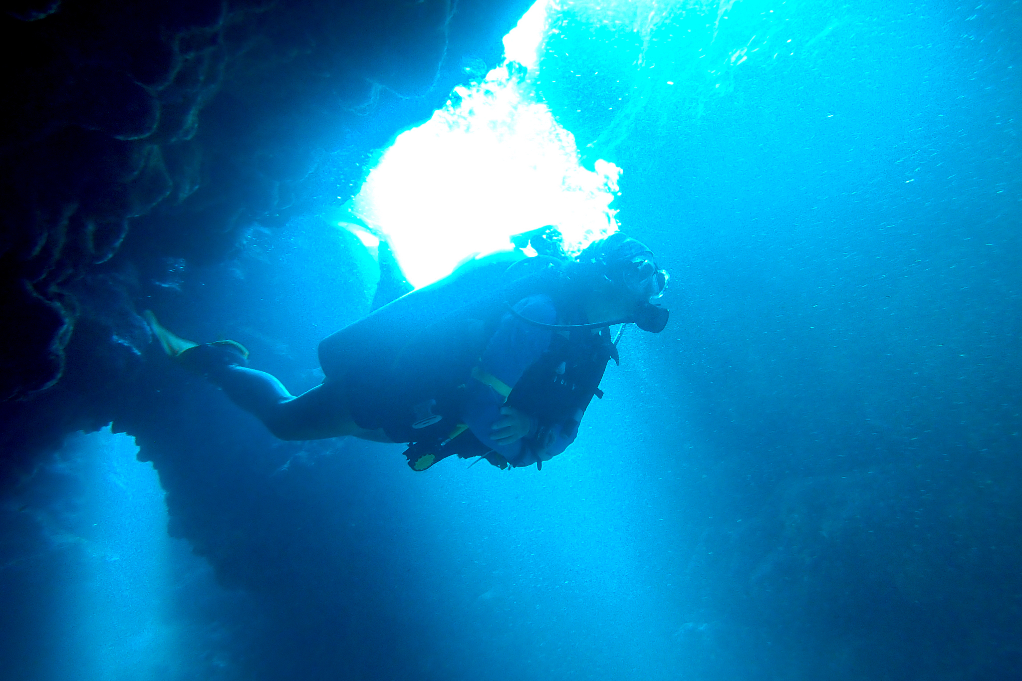 woman scuba diver