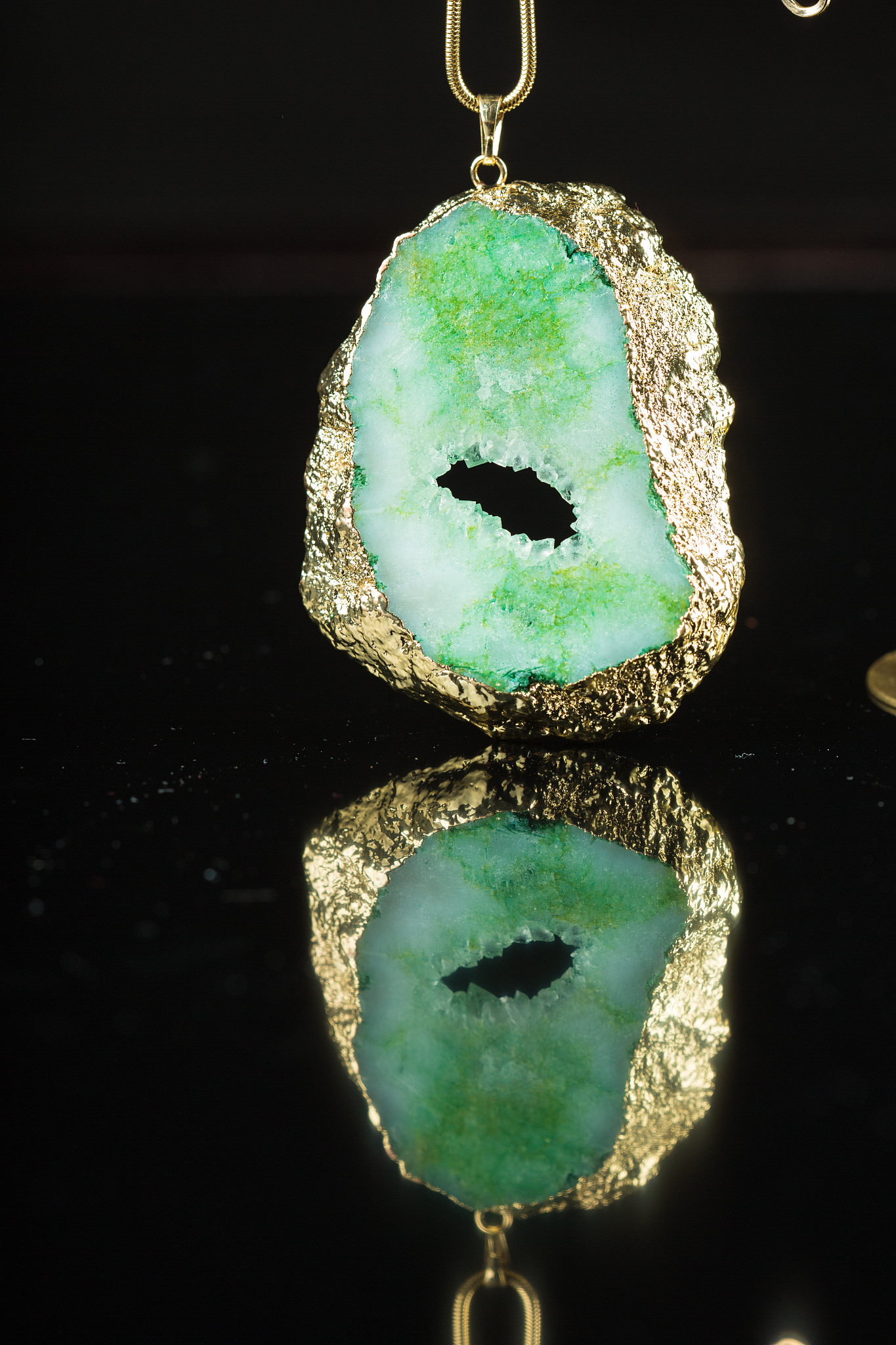 green gem necklace