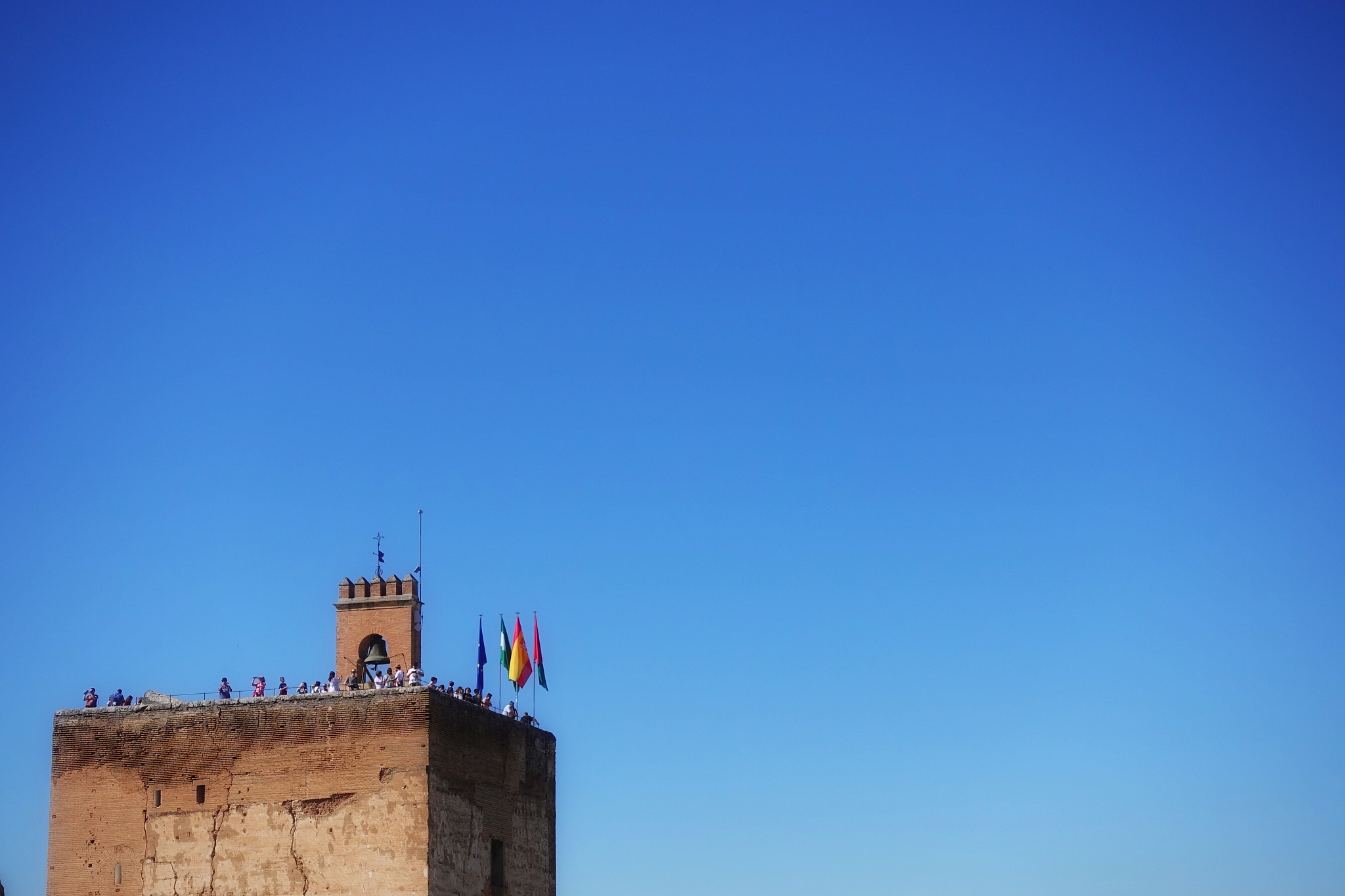 low angle view of historic building against clear blue sky