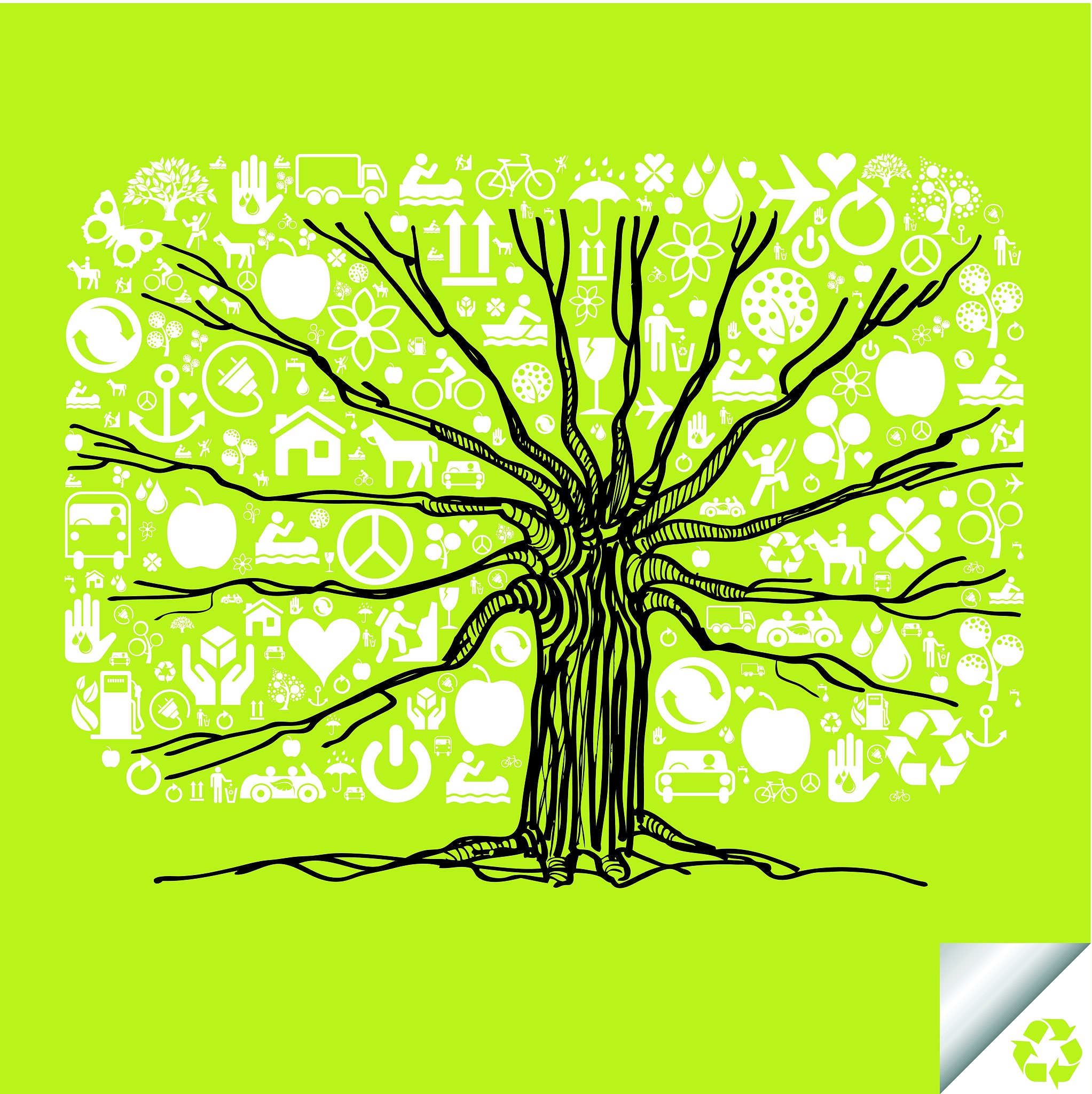 tree vector background