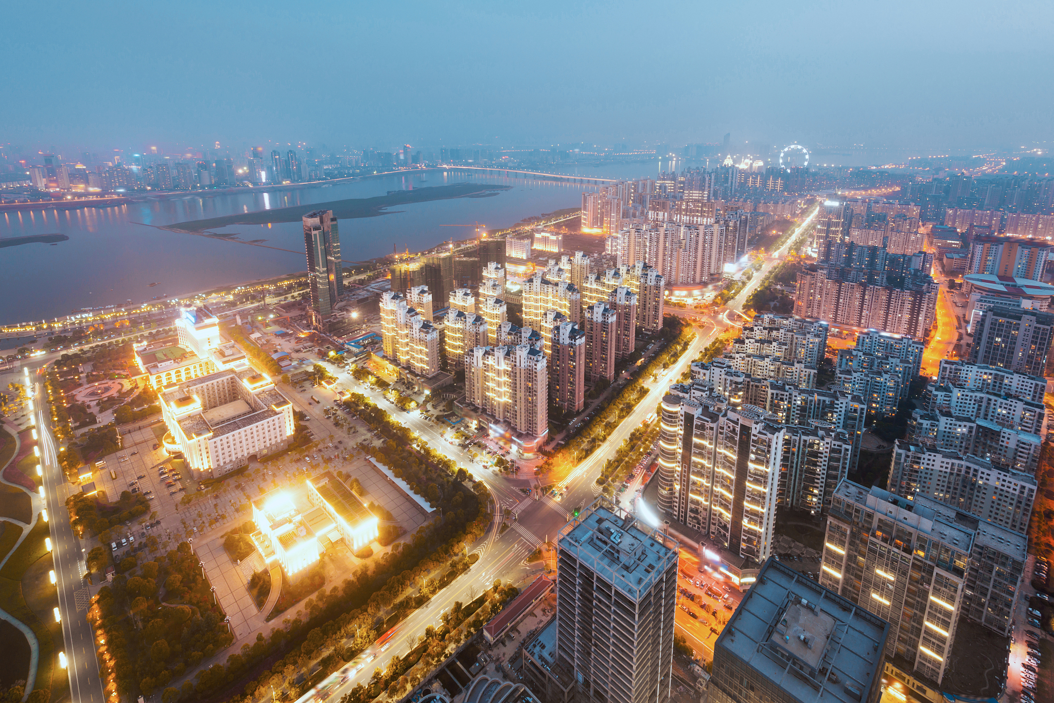 bird view at nanchang china