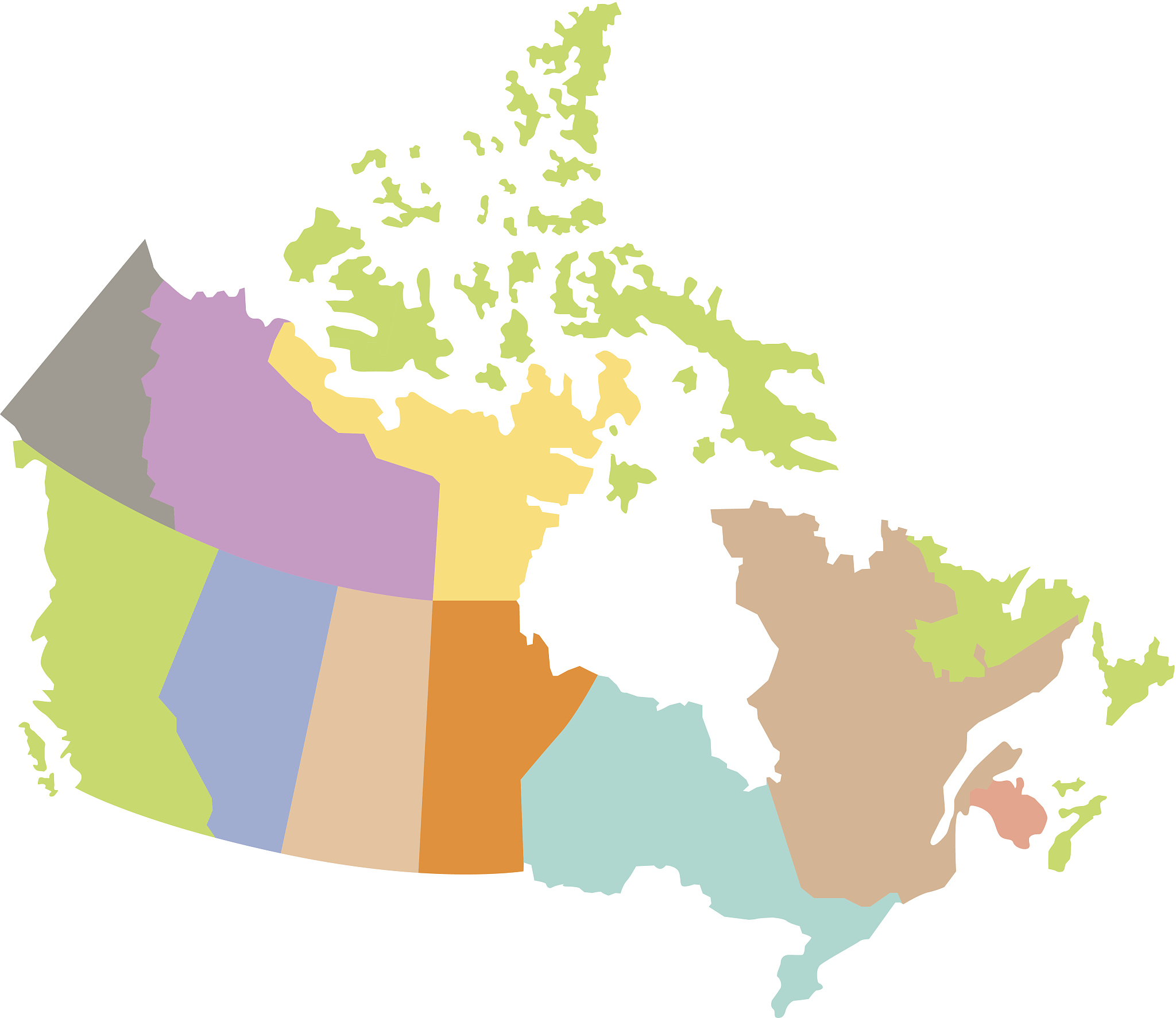 Canadian border not the provincial boundaries这句话中两个边界有什么区别