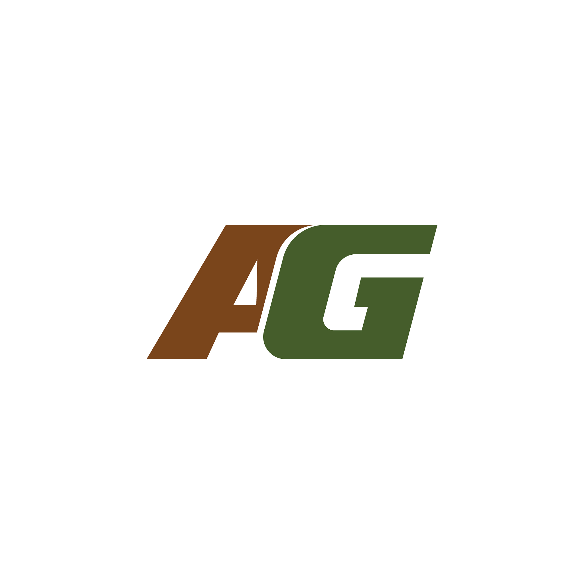 initial letter ag or ga logo design template