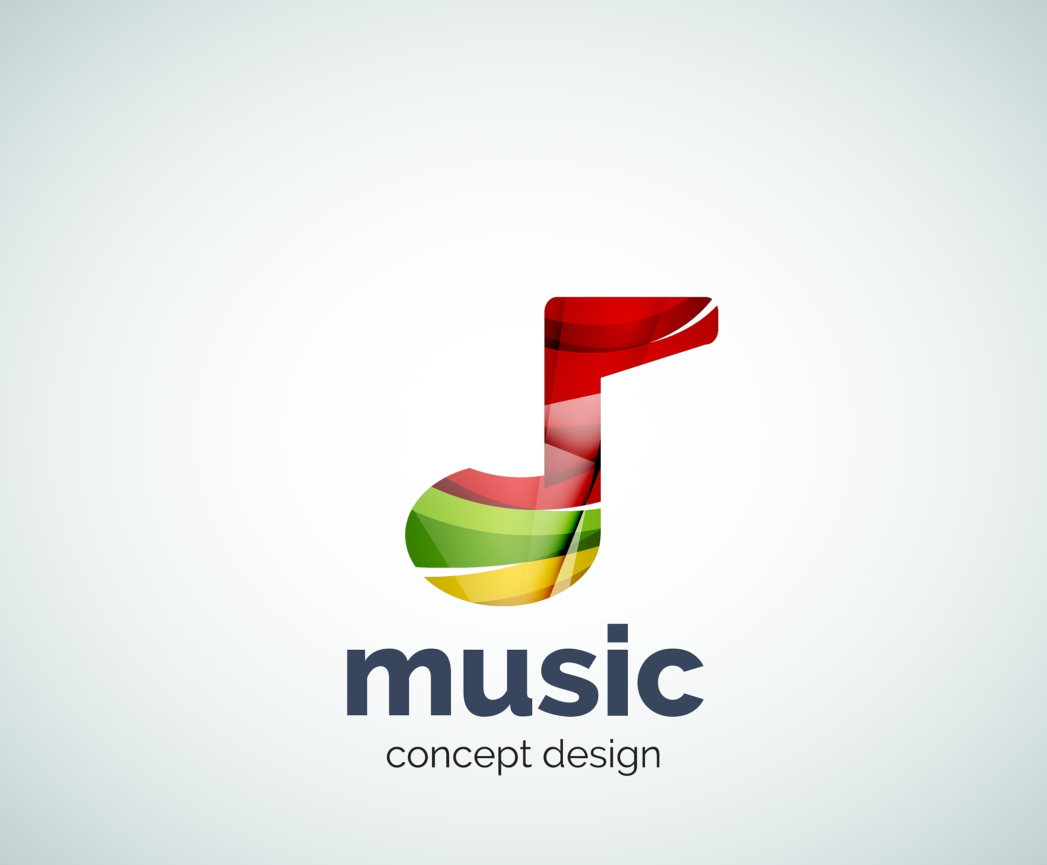 music note logo template