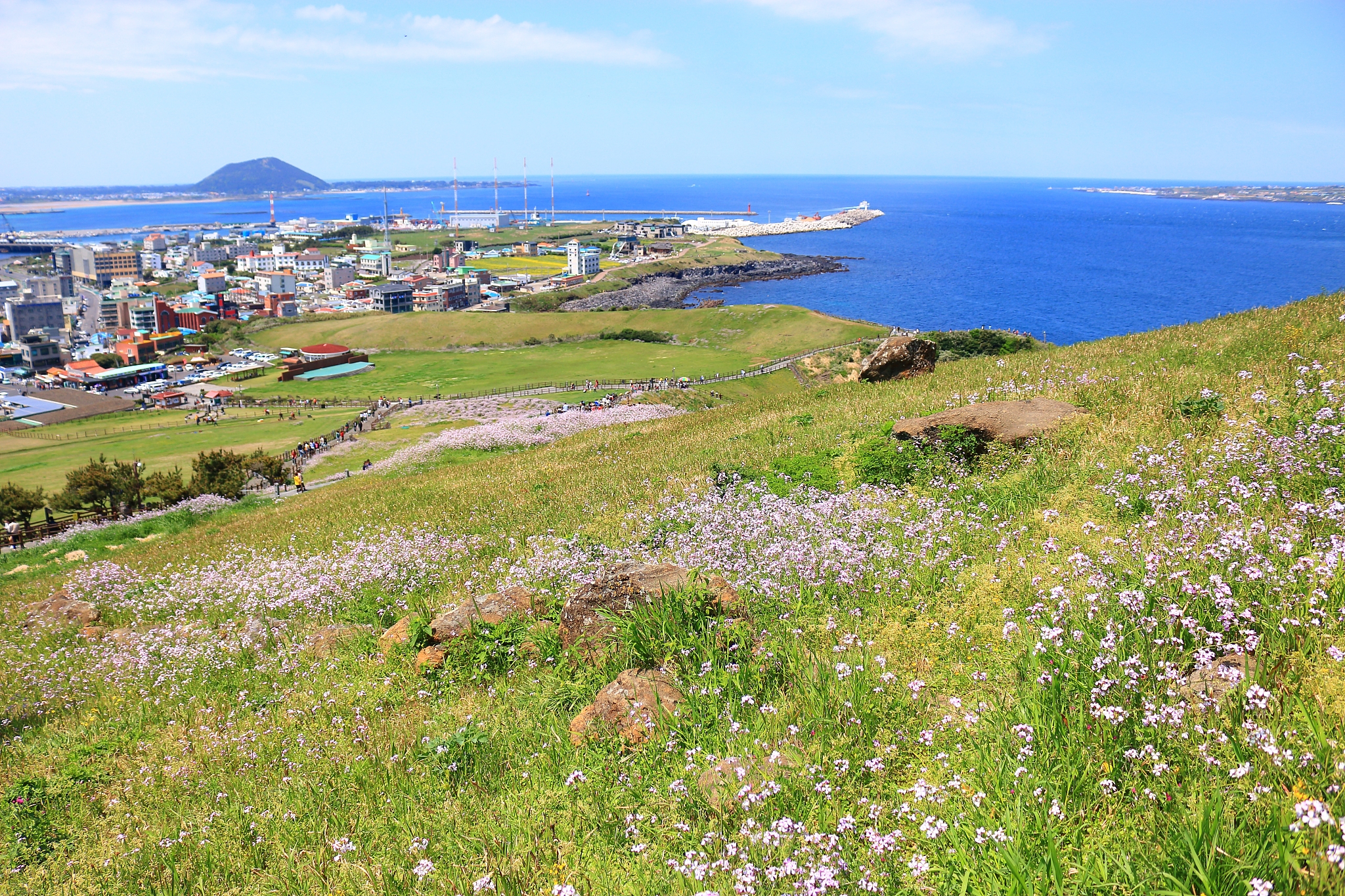 seongsan sunrise peak, unesco world heritage site, sunrise, sunr