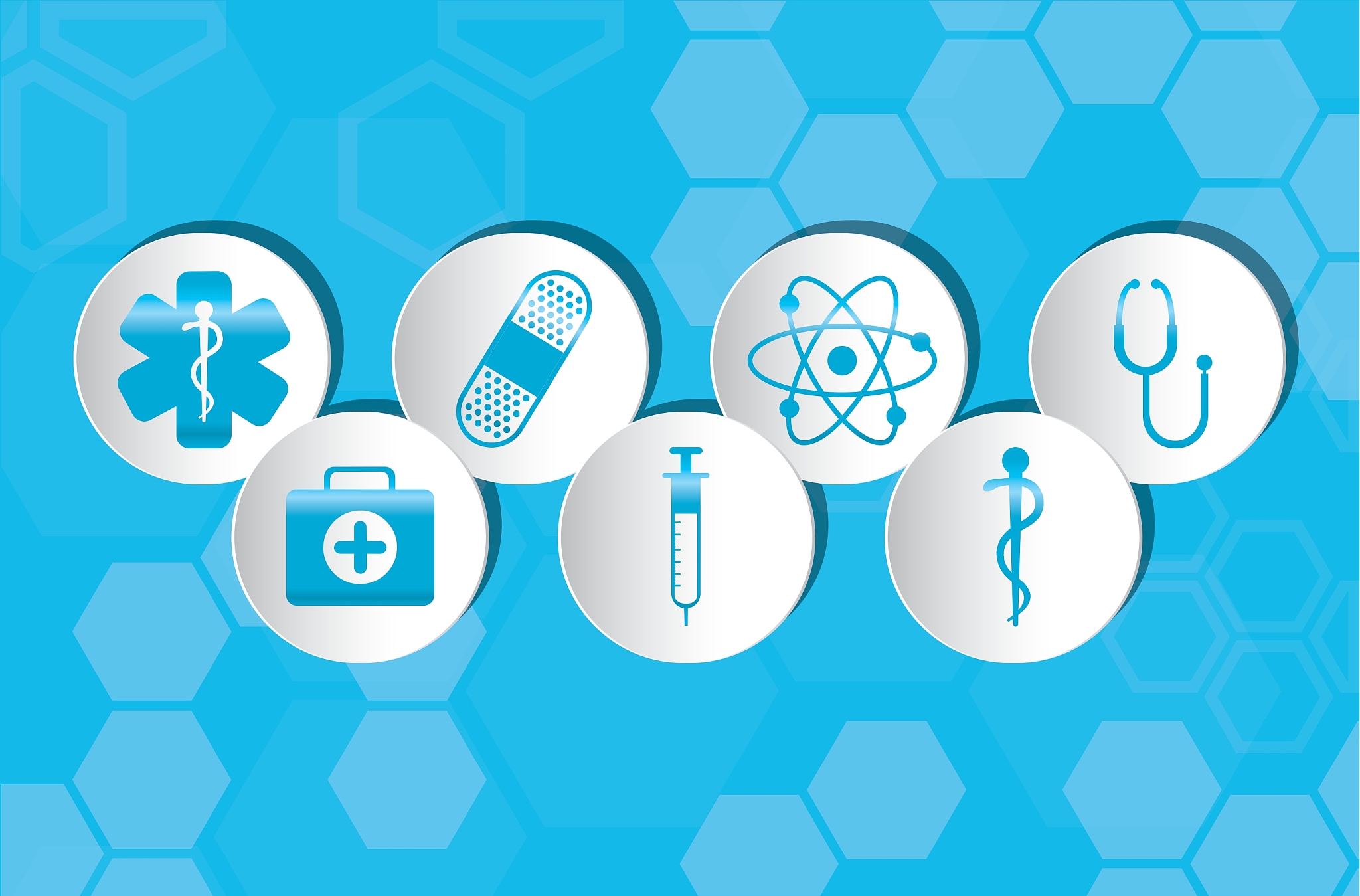 medical first aids icons set
