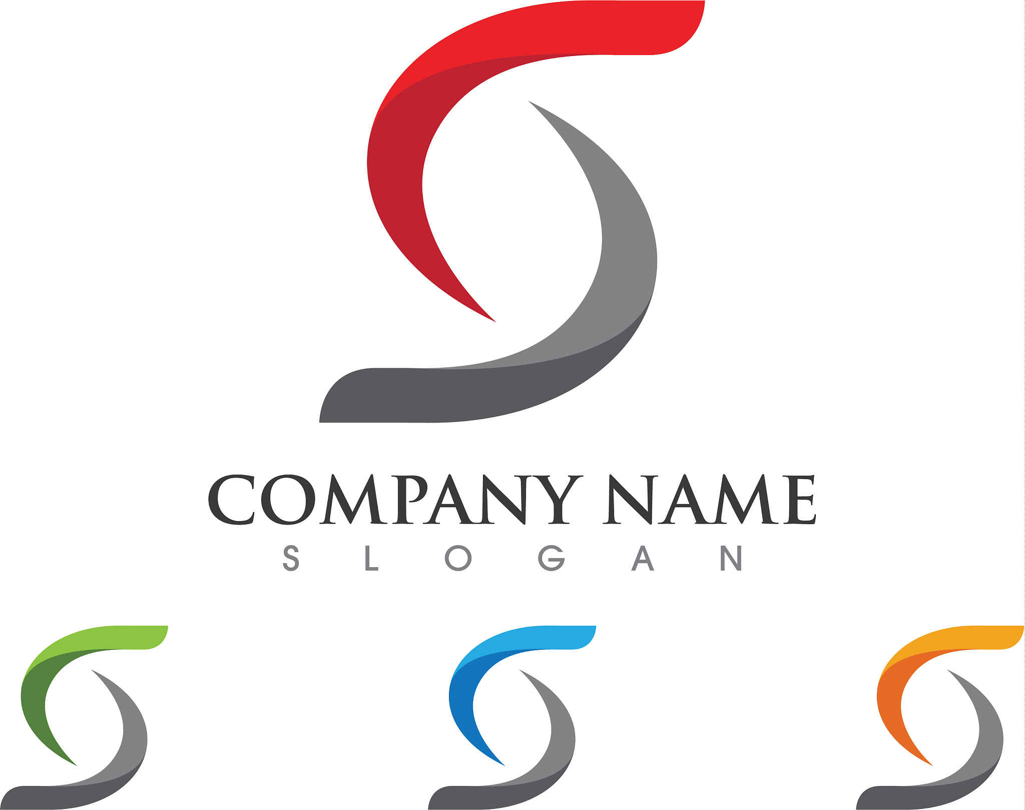 s letter logo icon design template
