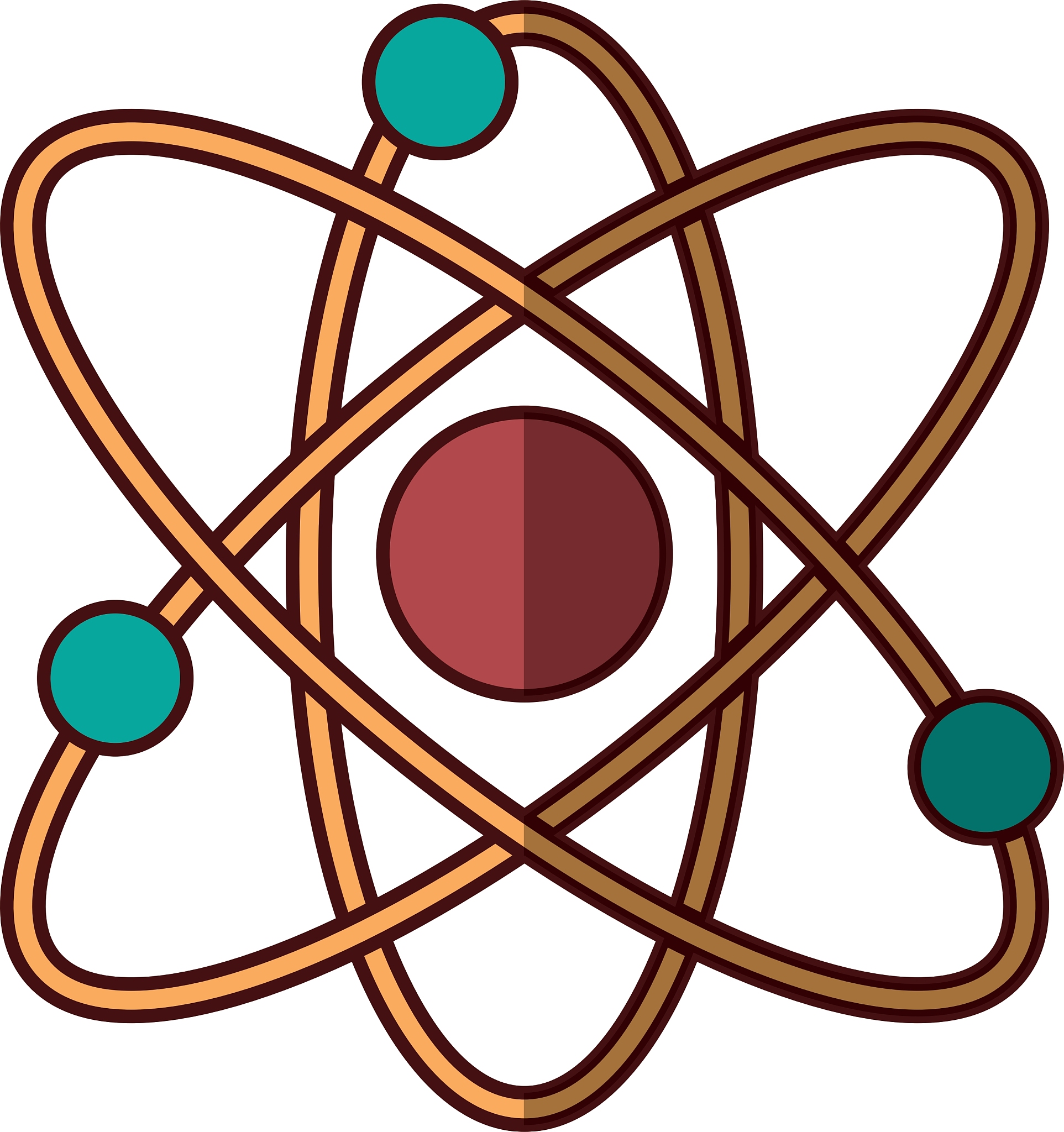 molecule structure isolated icon