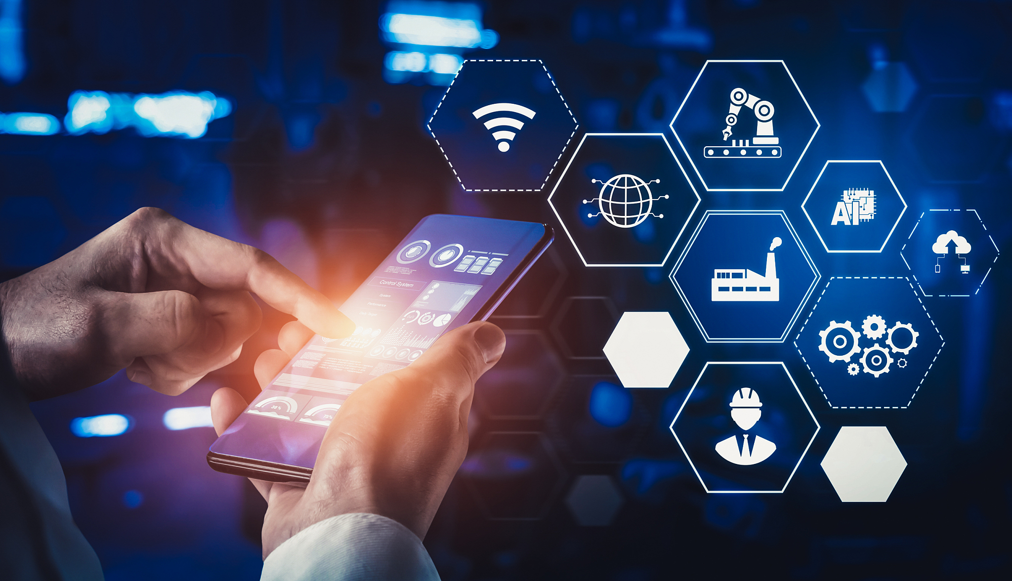 industry 4.0 technology concept - smart factory for fourth indus