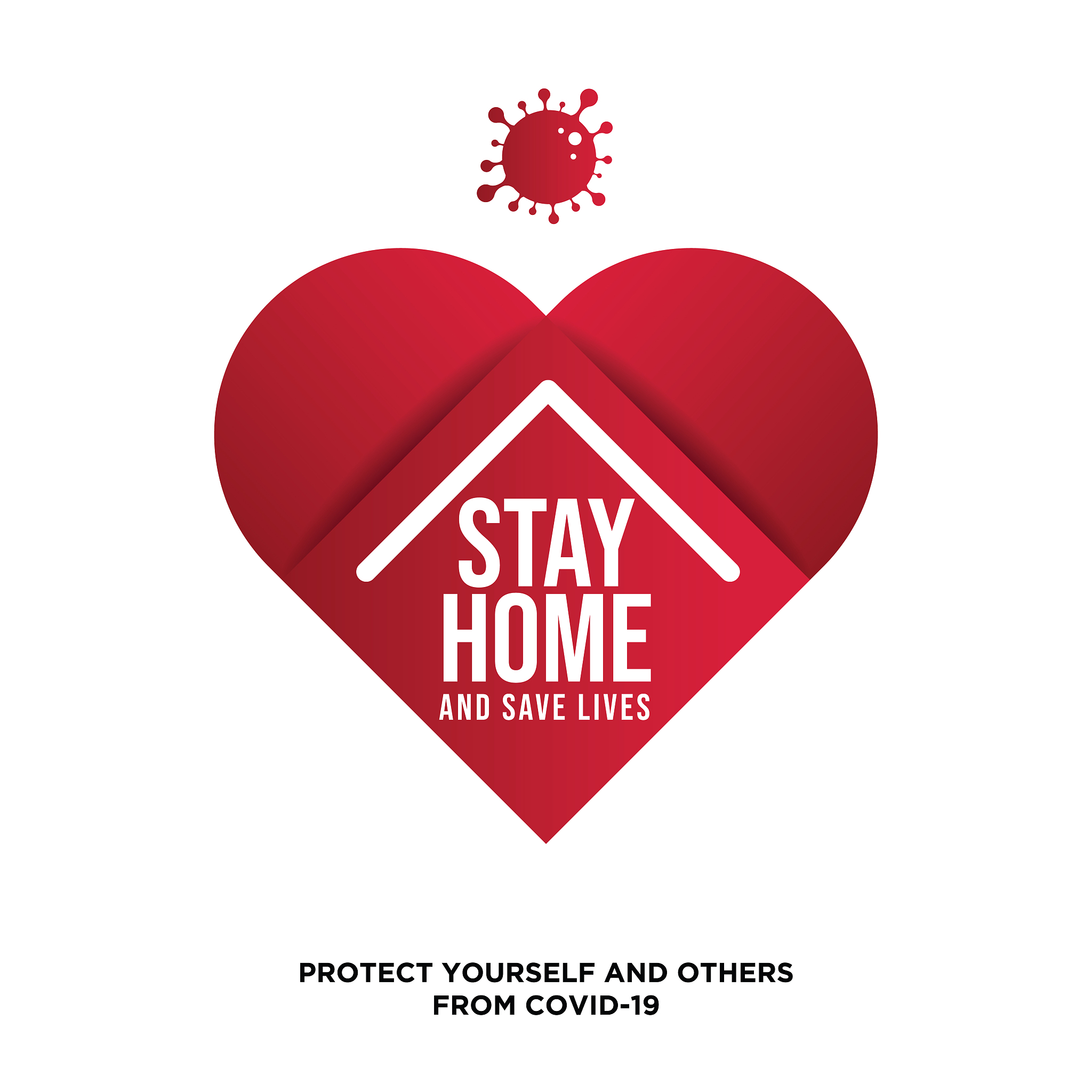 stay home concept. wuhan coronavirus outbreak influenza as dange