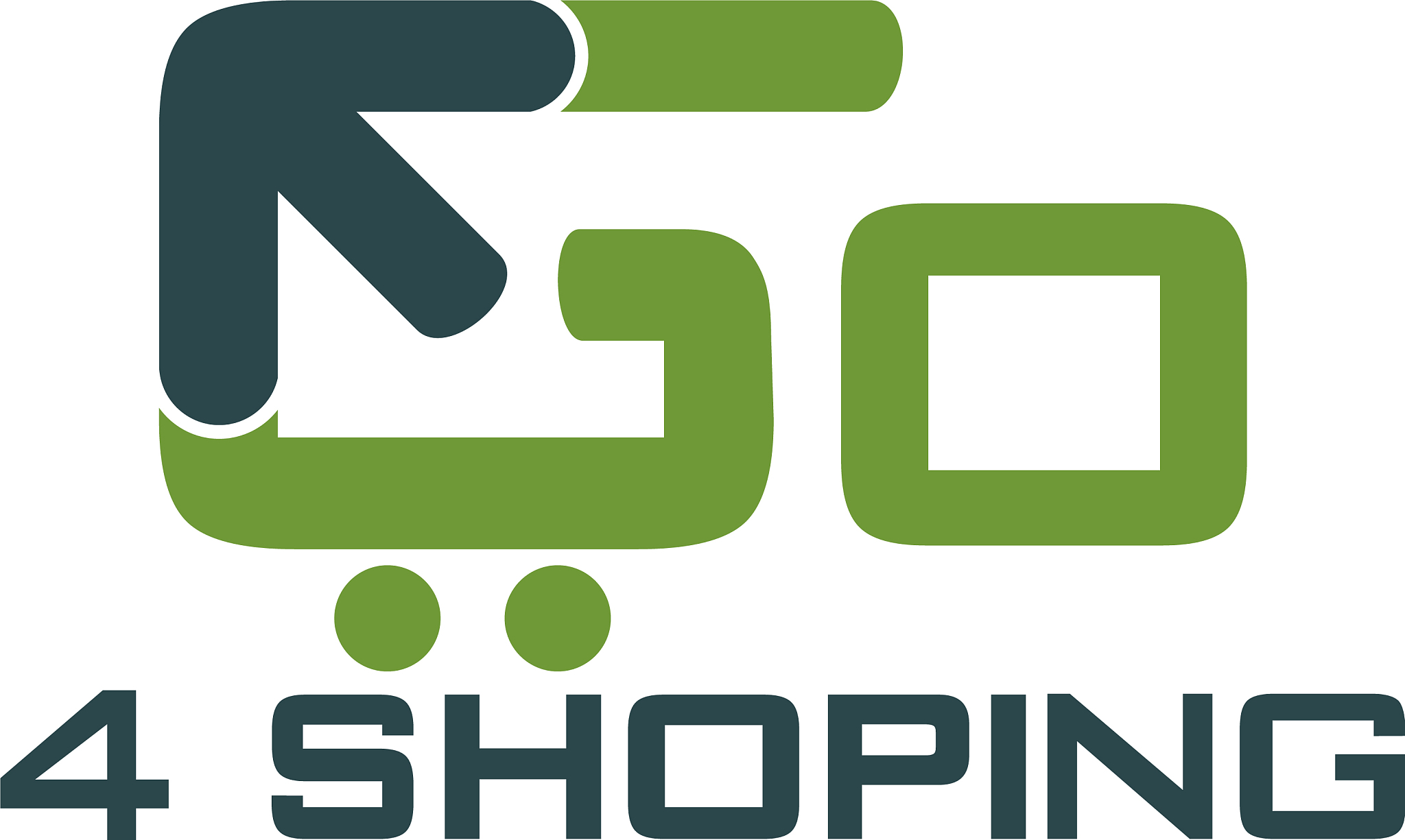 go shopping logo design template