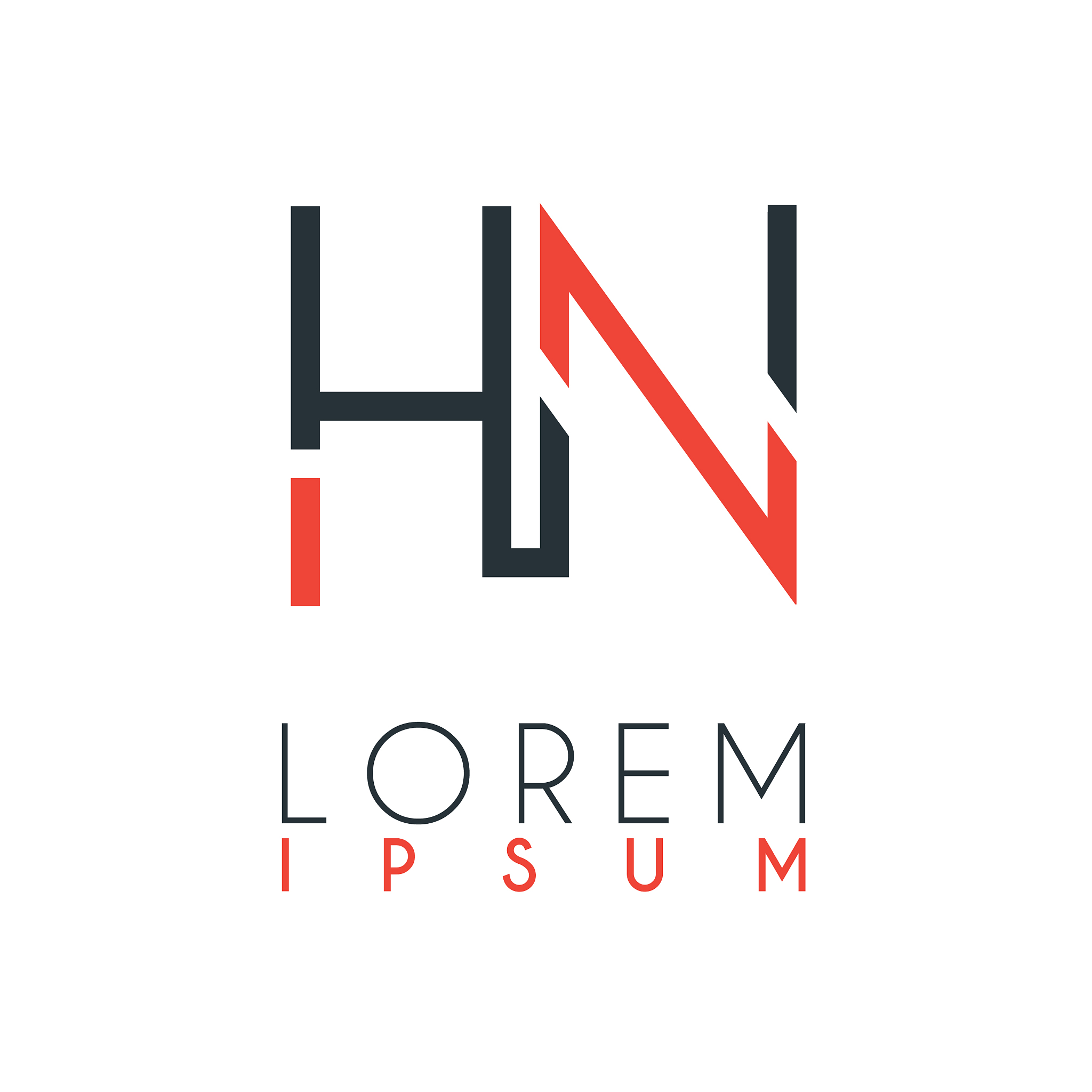 the logo between letter h and letter n or hn